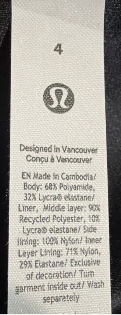 Lululemon LULULEMON SATIN SHINE TANK TOP B/C CUP WORDMARK BLACK SIZE 4 Size S / US 4 / IT 40 - 9 Thumbnail