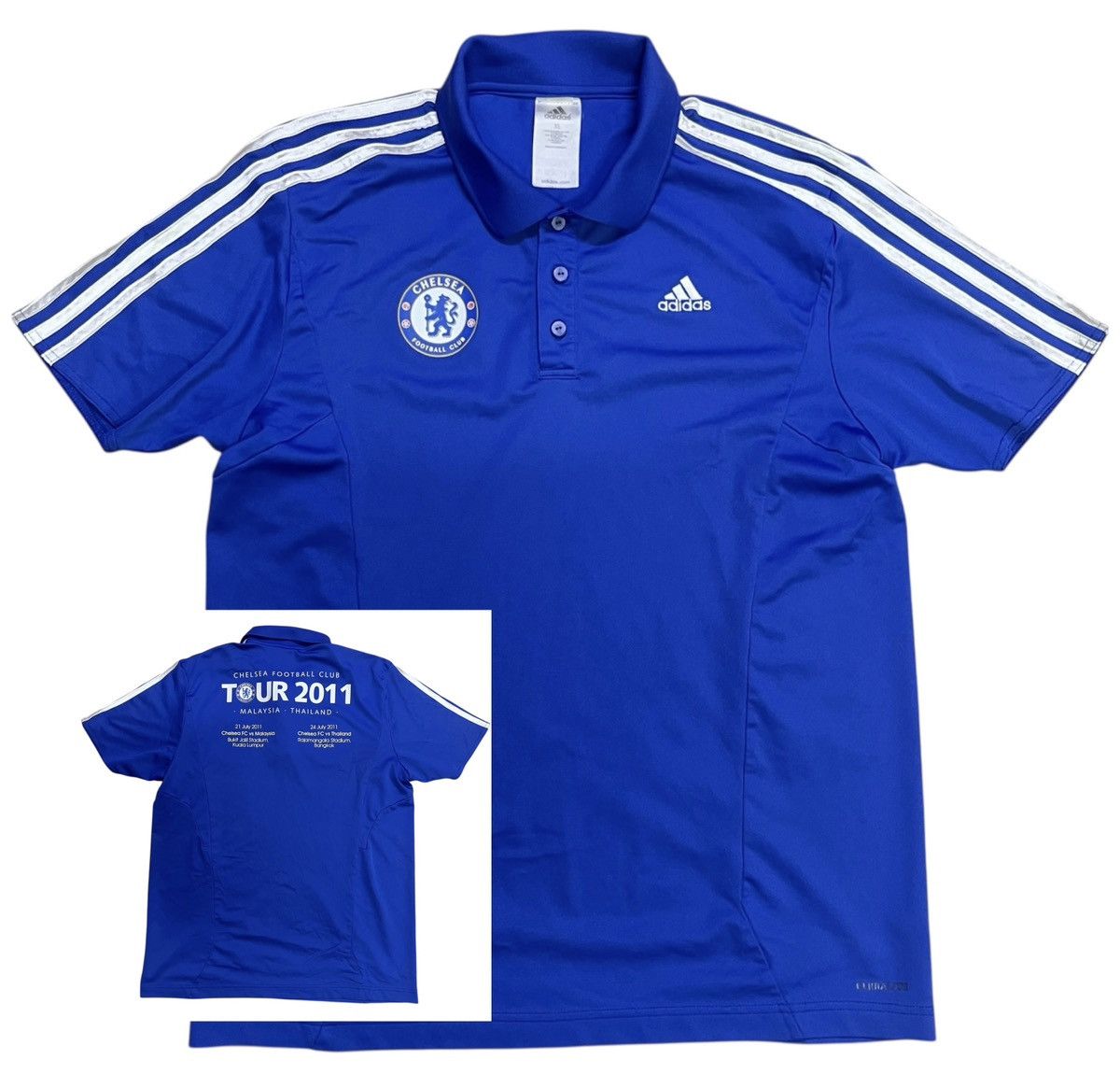 Adidas Adidas Chelsea Tour Jersey Polo Shirt Size US M / EU 48-50 / 2 - 1 Thumbnail