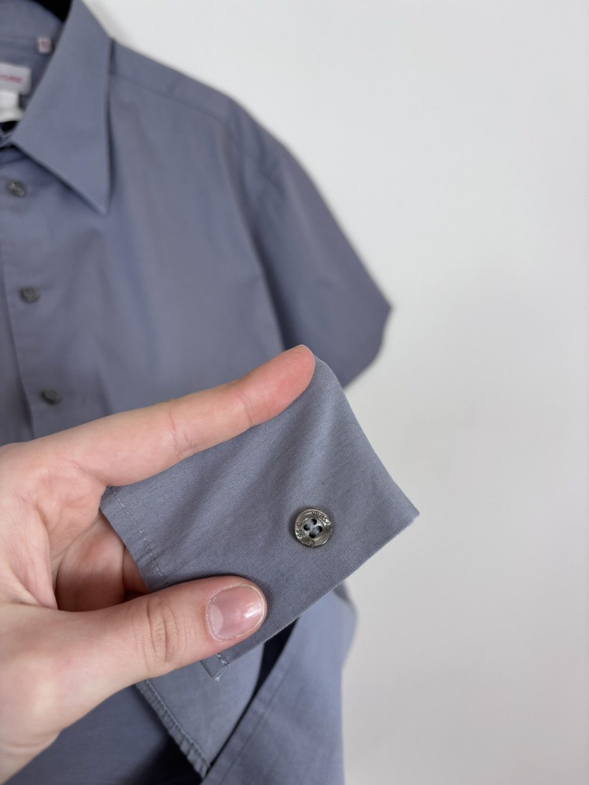 Versace Vintage Versace Classic Men’s Grey Short Sleeve Shirt Size US XL / EU 56 / 4 - 12 Thumbnail