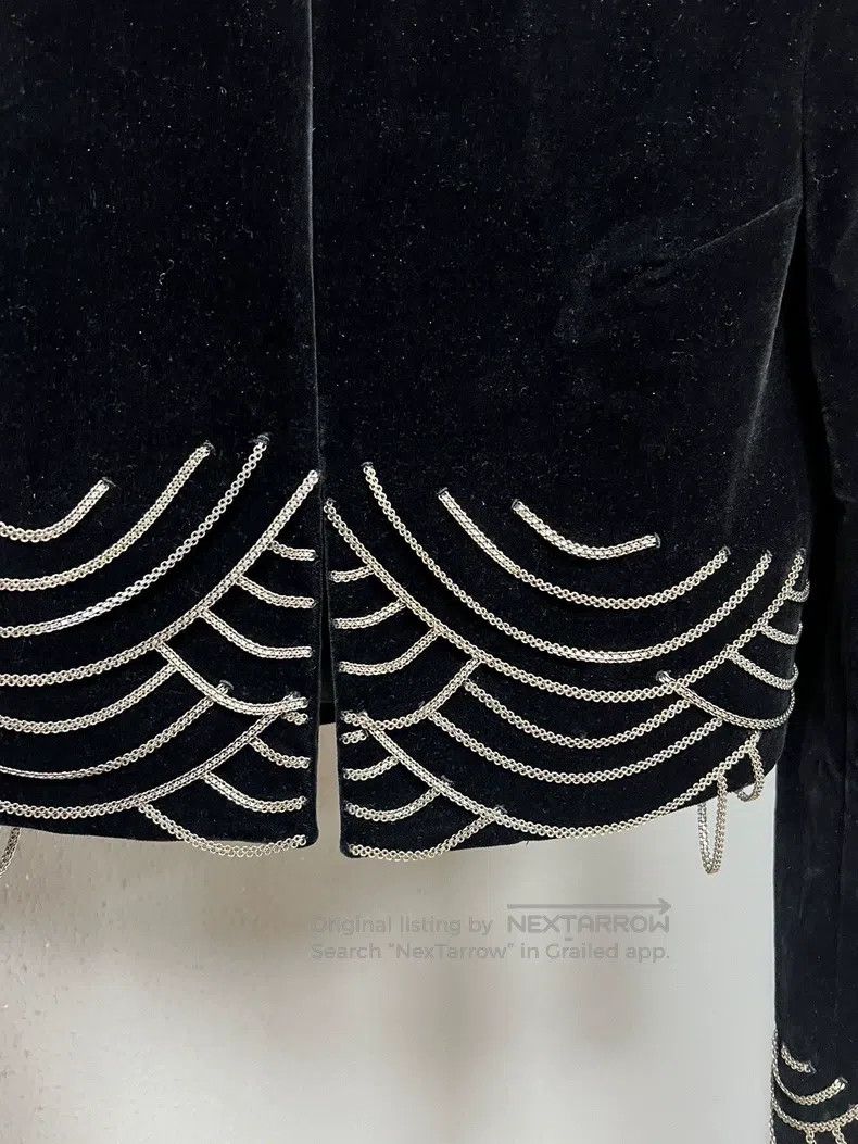 Saint Laurent Paris Saint Laurent Paris Chain Embellished Short Blazer Size XS / US 0-2 / IT 36-38 - 3 Thumbnail