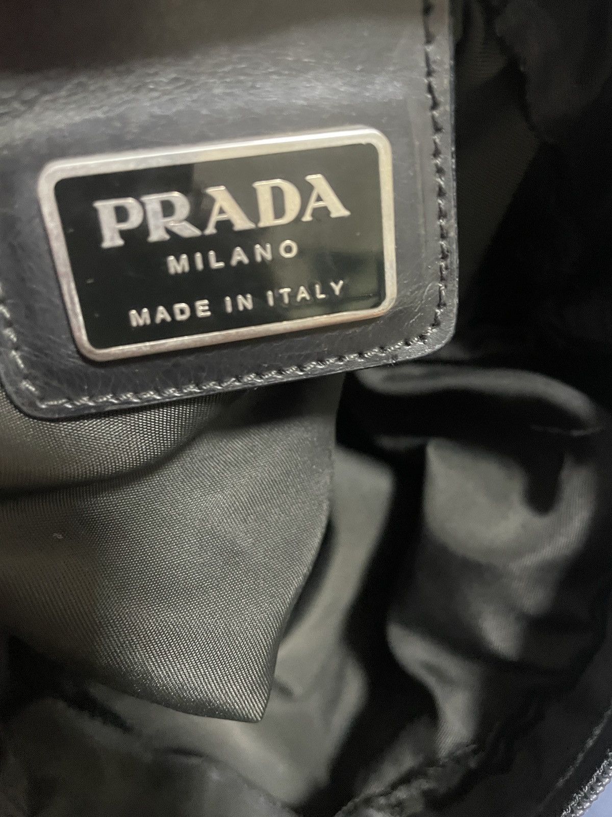 Prada Prada vintage nylon shoulder bag dyed black Size ONE SIZE - 8 Thumbnail