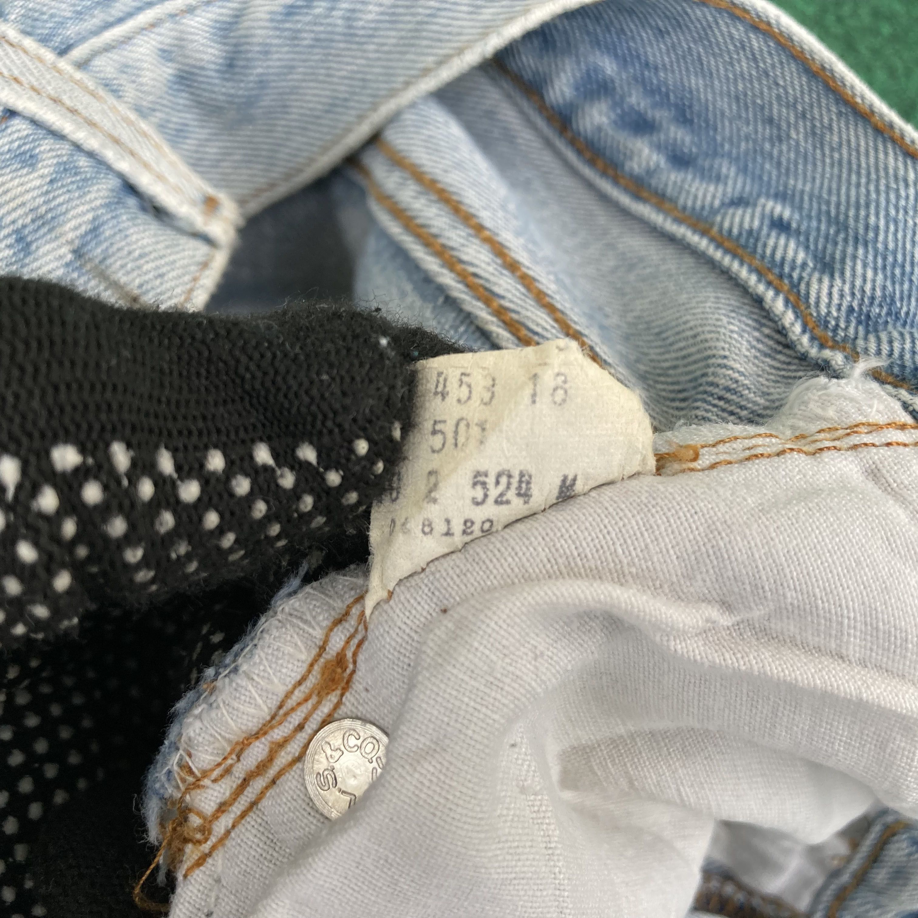 Levi's × Vintage Vtg Levis 501 Button 245 Short Redline Selvedge Jorts Jeans Size US 32 / EU 48 - 10 Thumbnail