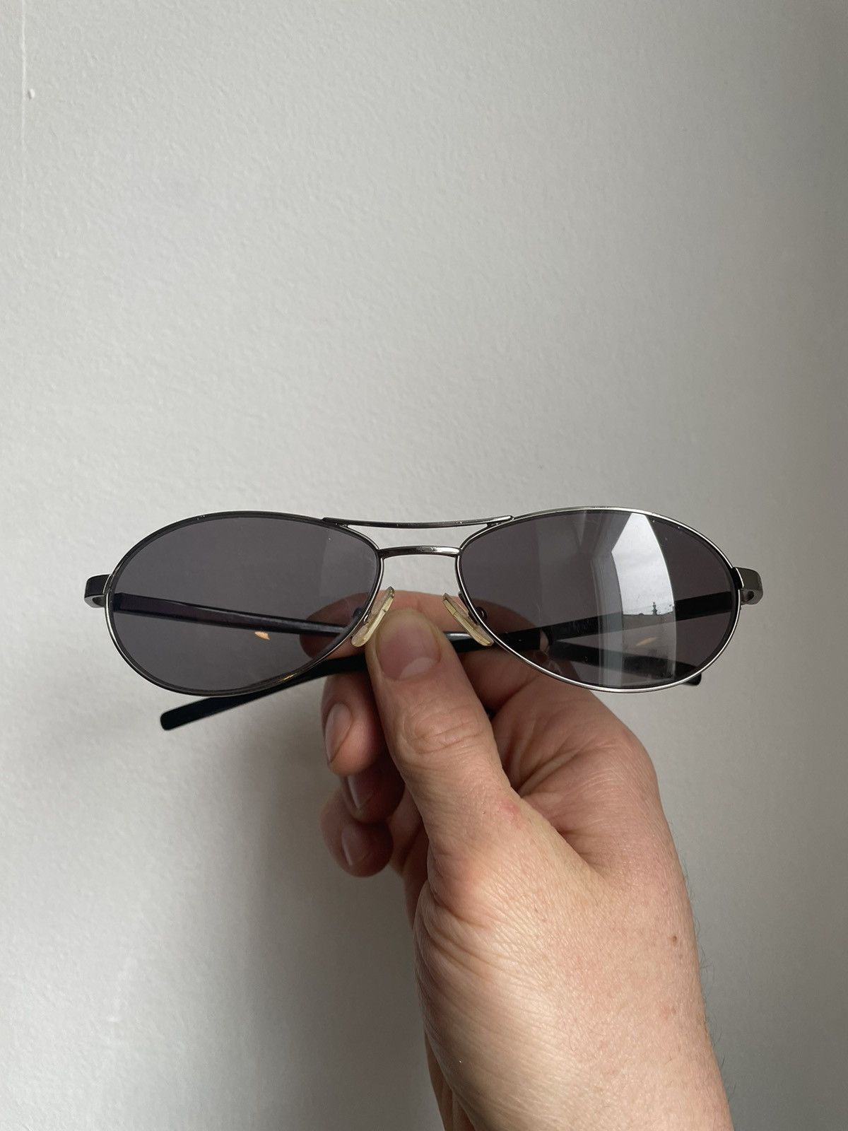 image of Gucci Slim Aviator Sunglasses Y2K in Black, Men's