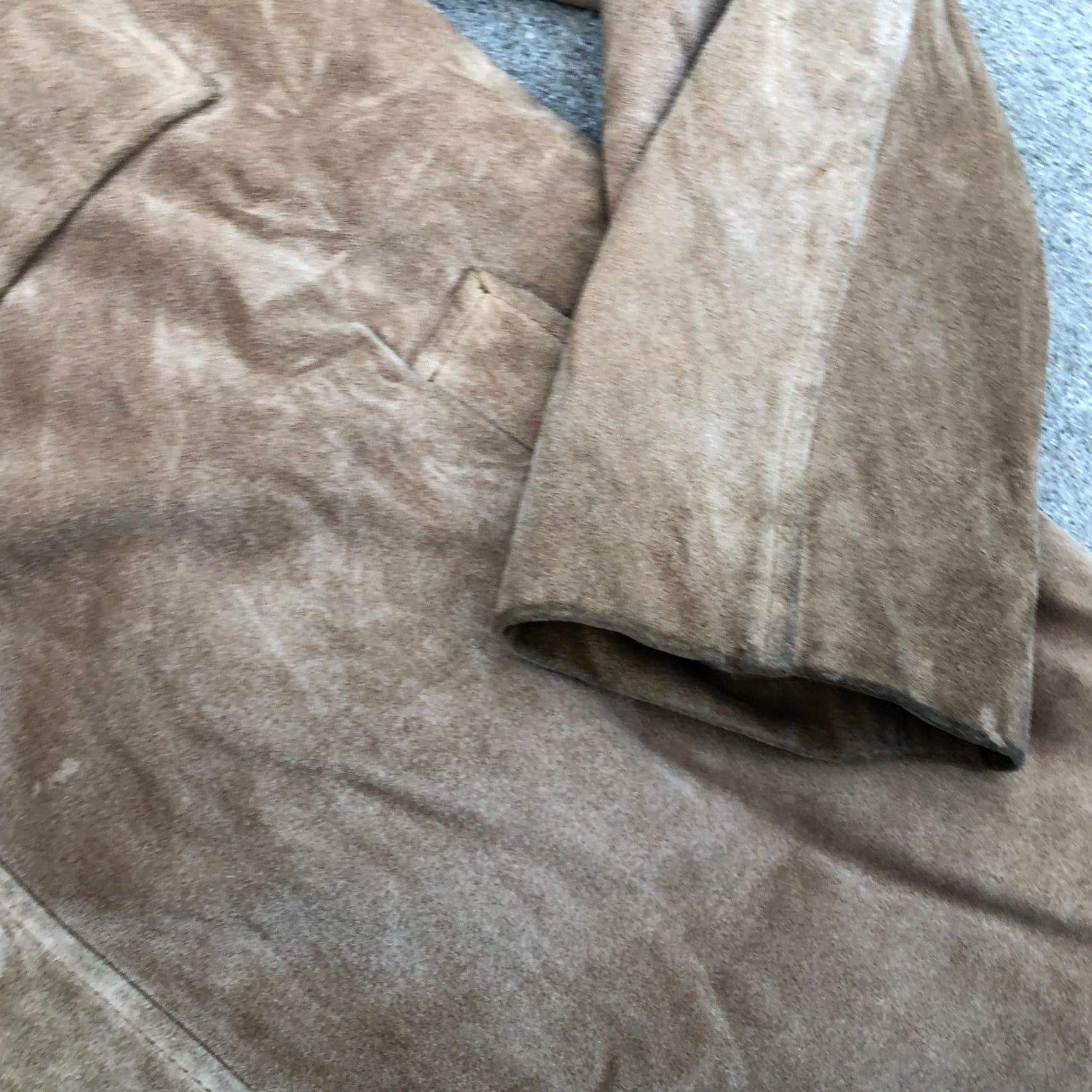 Zara VTG ZARA Leather Suede Jacket Coat Men's XL Brown Long Button Overcoat Size US XL / EU 56 / 4 - 4 Thumbnail