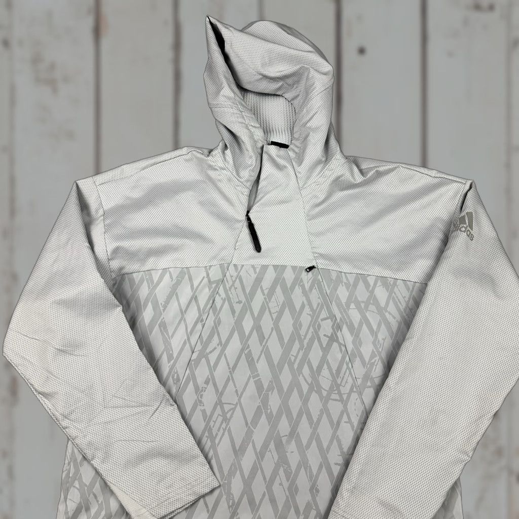 Adidas Adidas Jacket Men M Gray Ball 365 Windbreaker Basketball Pullover Full Zip Pockets Regular Stand-Up Collar Sports M Mens Size US M / EU 48-50 / 2 - 1 Thumbnail