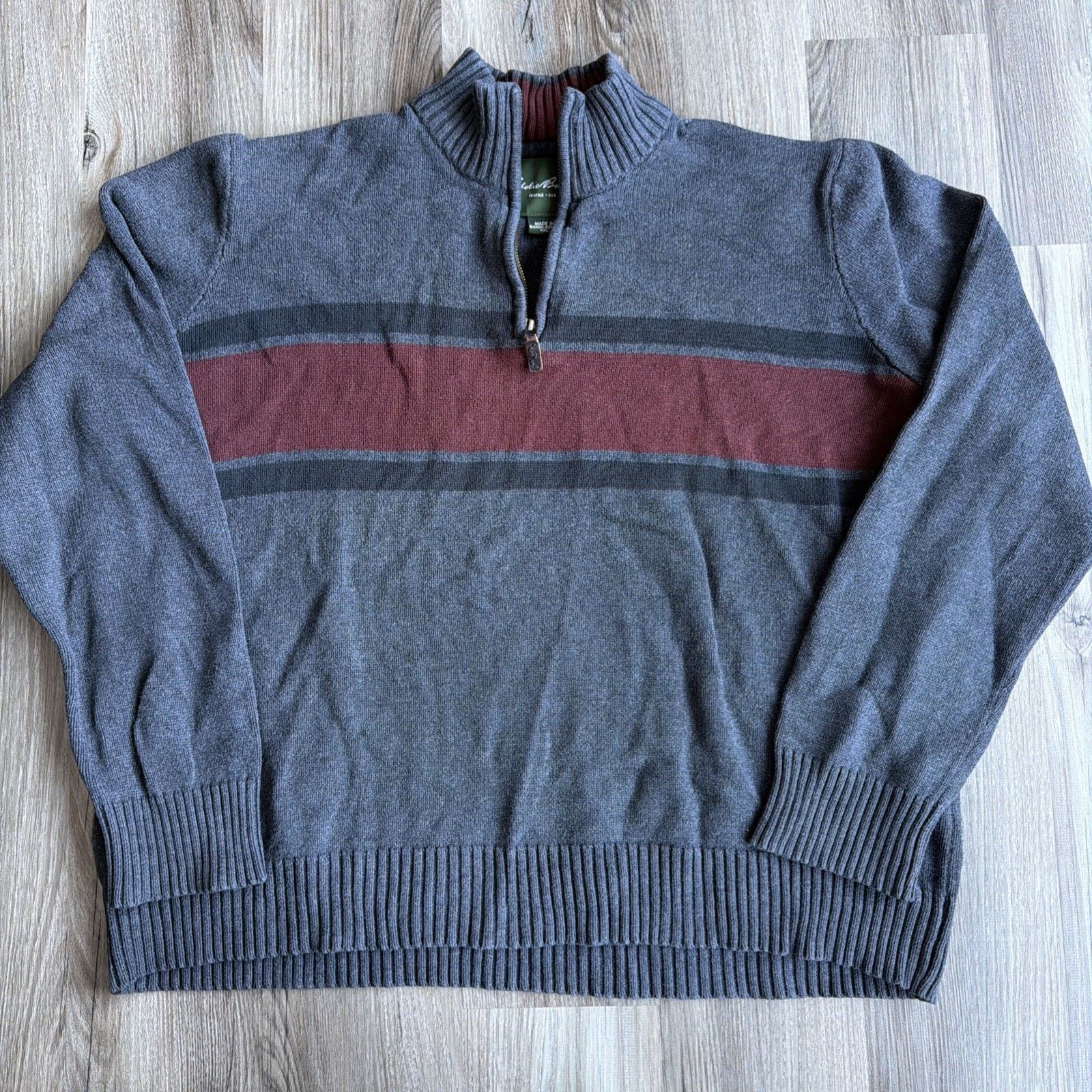 Eddie Bauer Vintage 90s Eddie Bauer 1/4 Zip Sweater Men XXL Pullover Size US XXL / EU 58 / 5 - 1 Thumbnail