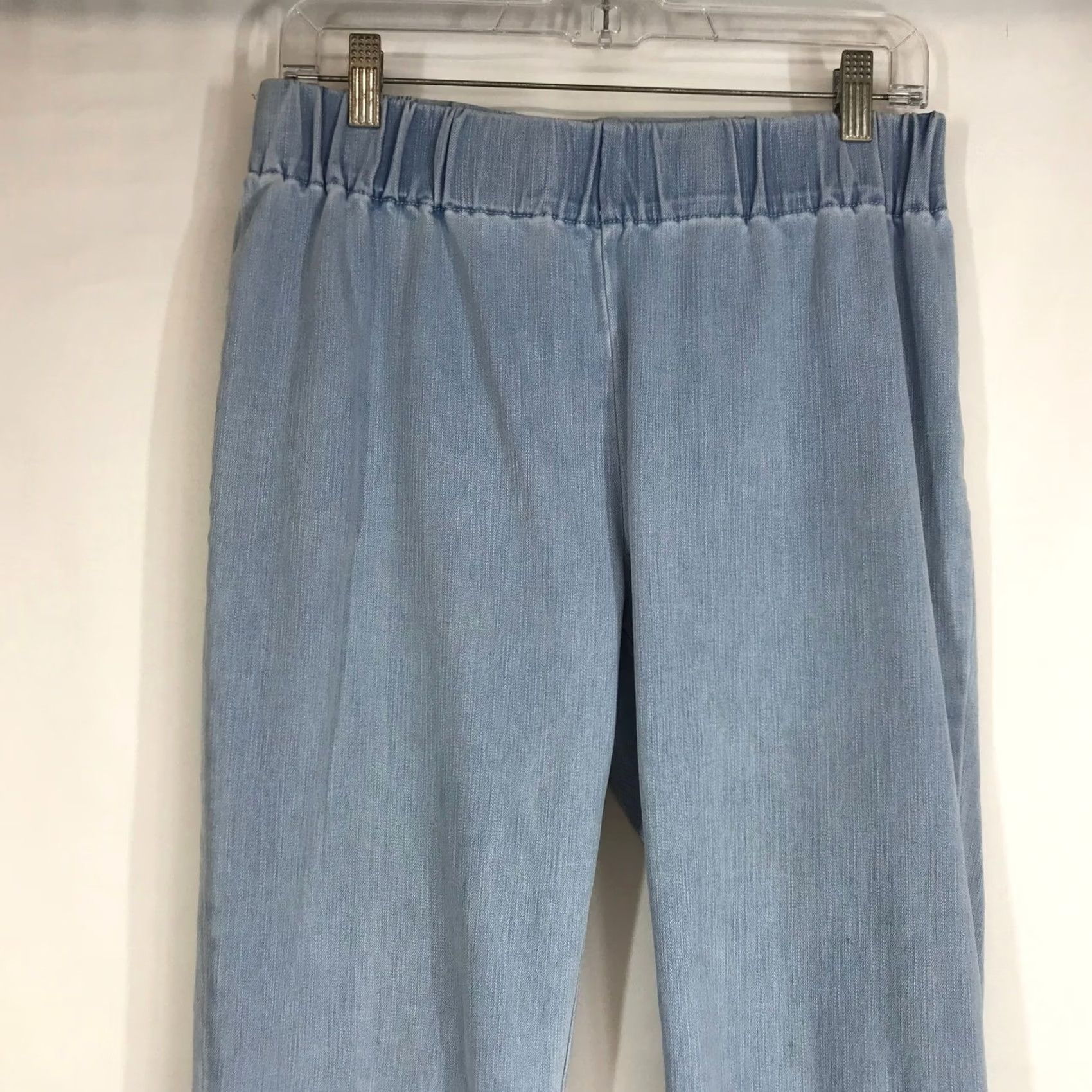Soft Surroundings Soft Surroundings Pants Medium Women's Denim Style Light Wash Detail Snap Size 32" / US 10 / IT 46 - 2 Thumbnail