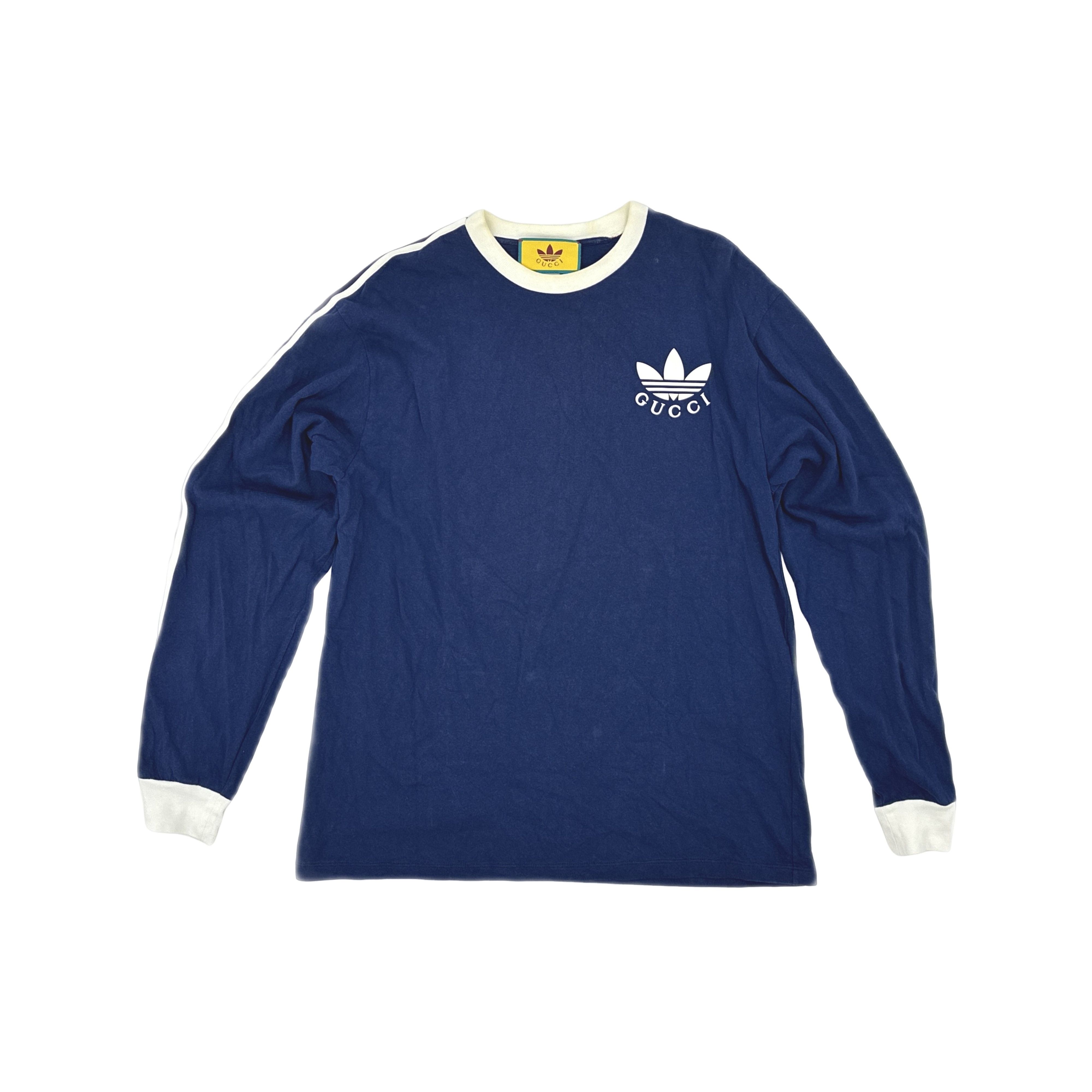 Gucci Gucci x Adidas Originals Logo Long Sleeve T-Shirt XL Size US XL / EU 56 / 4 - 1 Thumbnail
