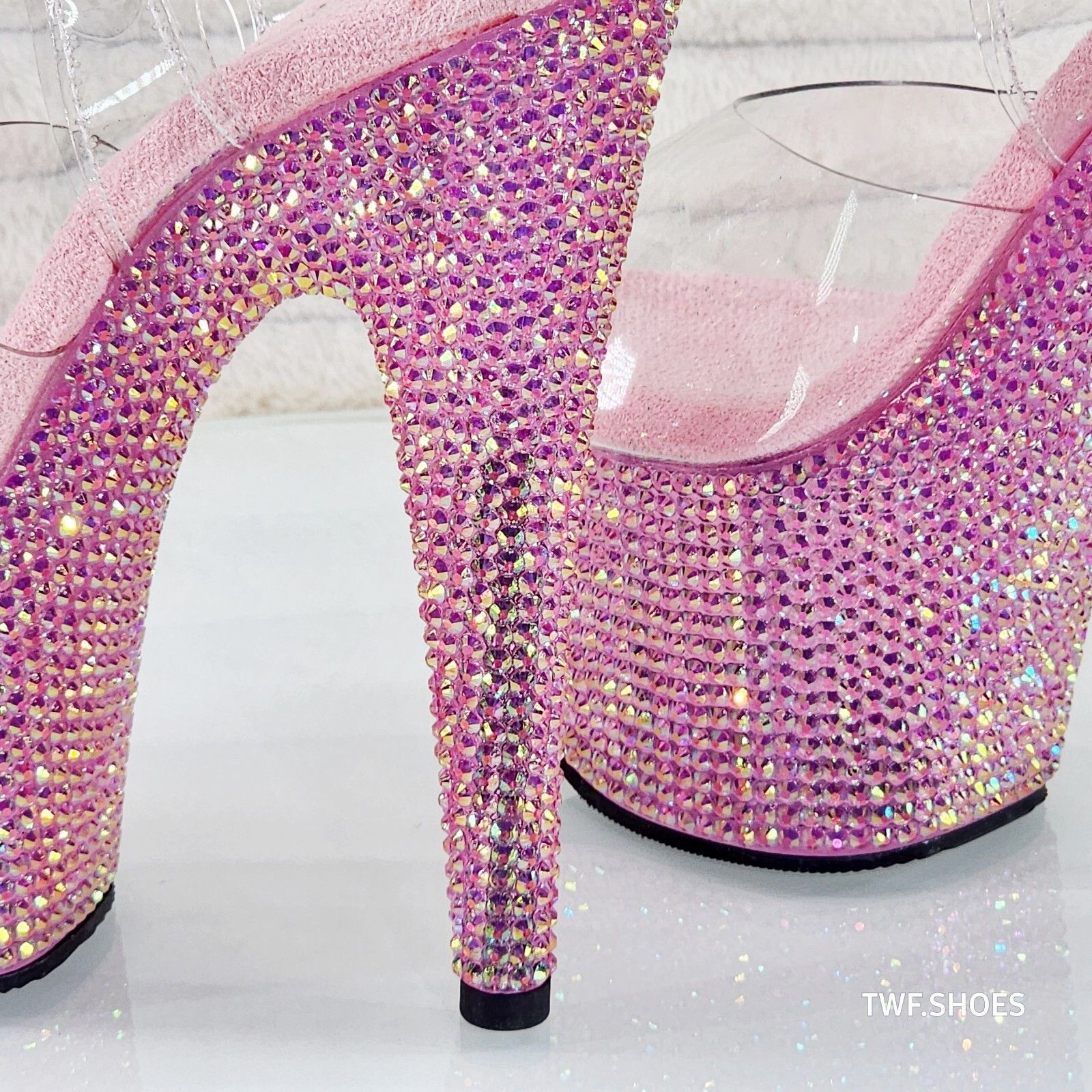 Other Bejeweled 708RS Rhinestone Platform 7" Stiletto High Heel Sh Size US 7 / IT 37 - 3 Thumbnail
