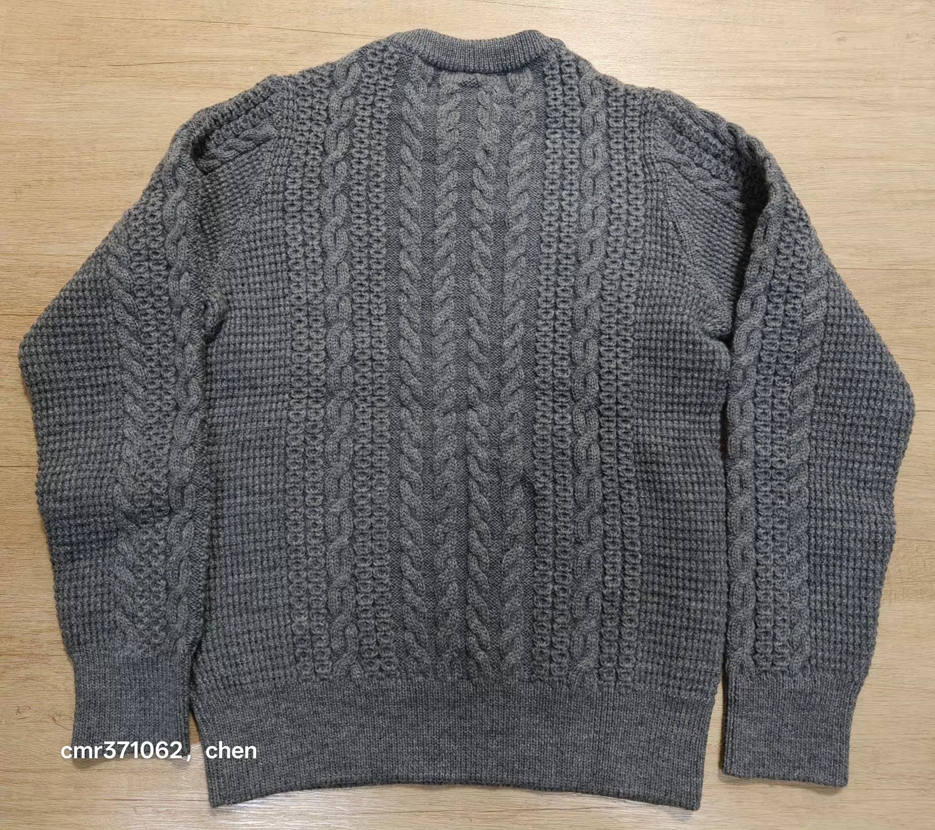 Visvim visvim 17aw spot fisherman cable knit grey2 M slim limited Size US M / EU 48-50 / 2 - 6 Thumbnail