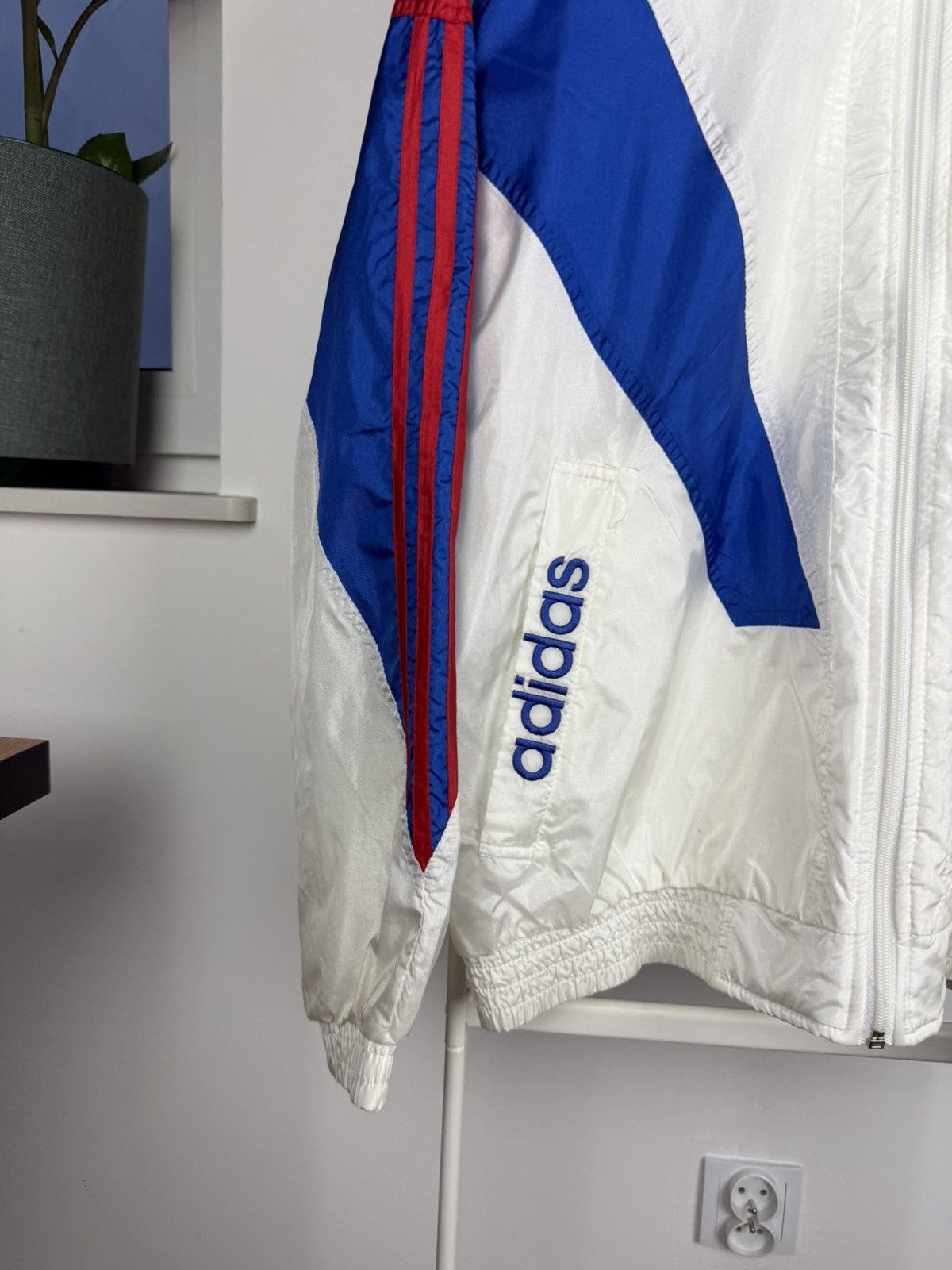 Adidas × Vintage Vintage 90's Adidas Suisse Olympic Track jacket Size US M / EU 48-50 / 2 - 2 Thumbnail