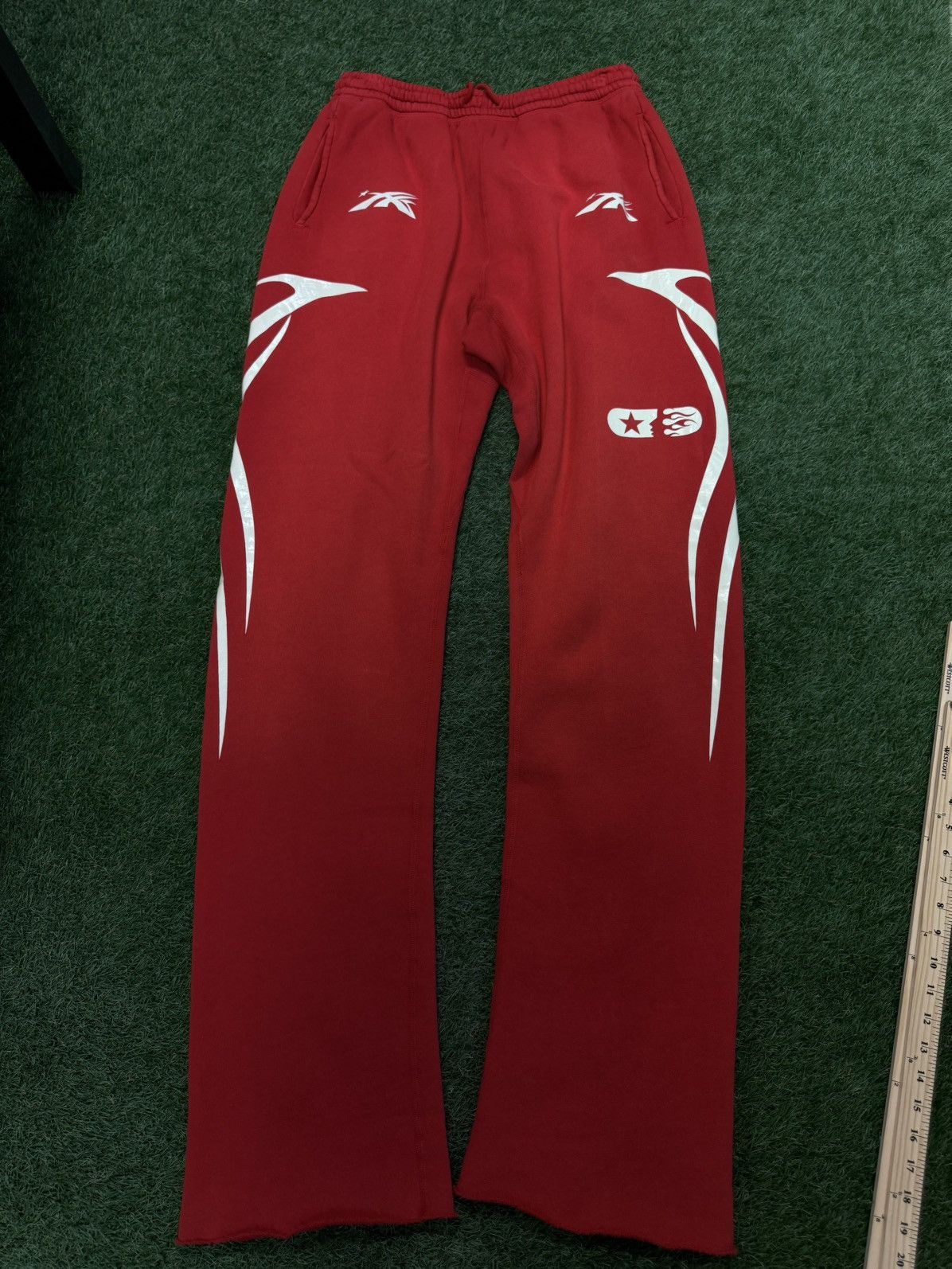 HELLSTAR Hellstar Sweatpants Red White Size XL Brand New Size US 34 / EU 50 - 1 Thumbnail