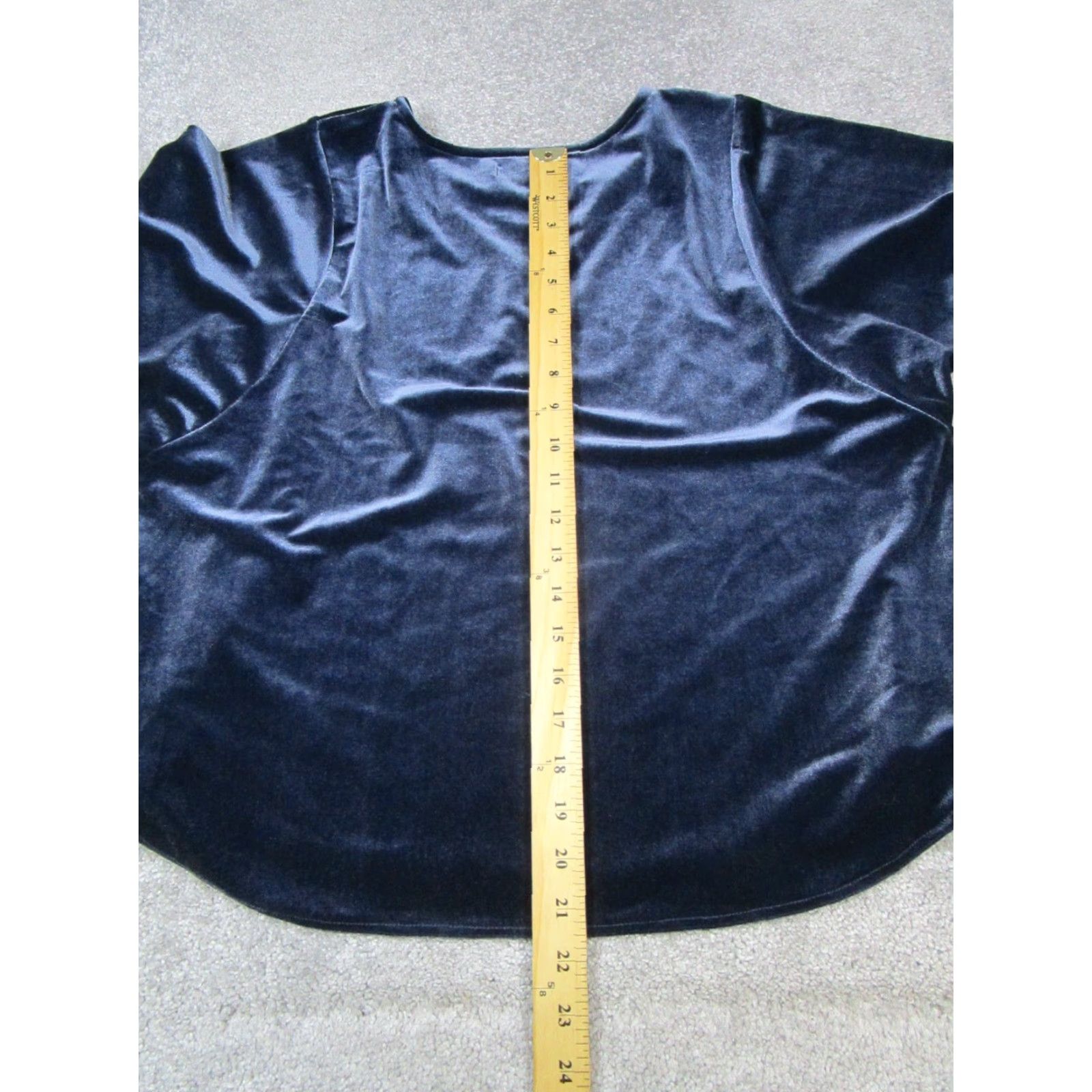 Madewell Madewell Shirt Womens L Blue Blouse Short Sleeve Round Neck Pullover Size L / US 10 / IT 46 - 7 Thumbnail