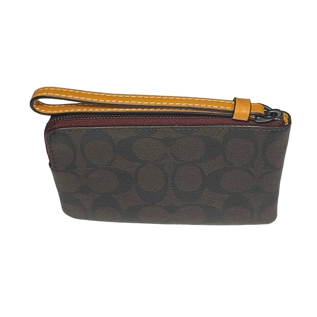Coach Coach Corner Zip Wristlet In Signature Canvas With Varsity Size ONE SIZE - 5 Thumbnail