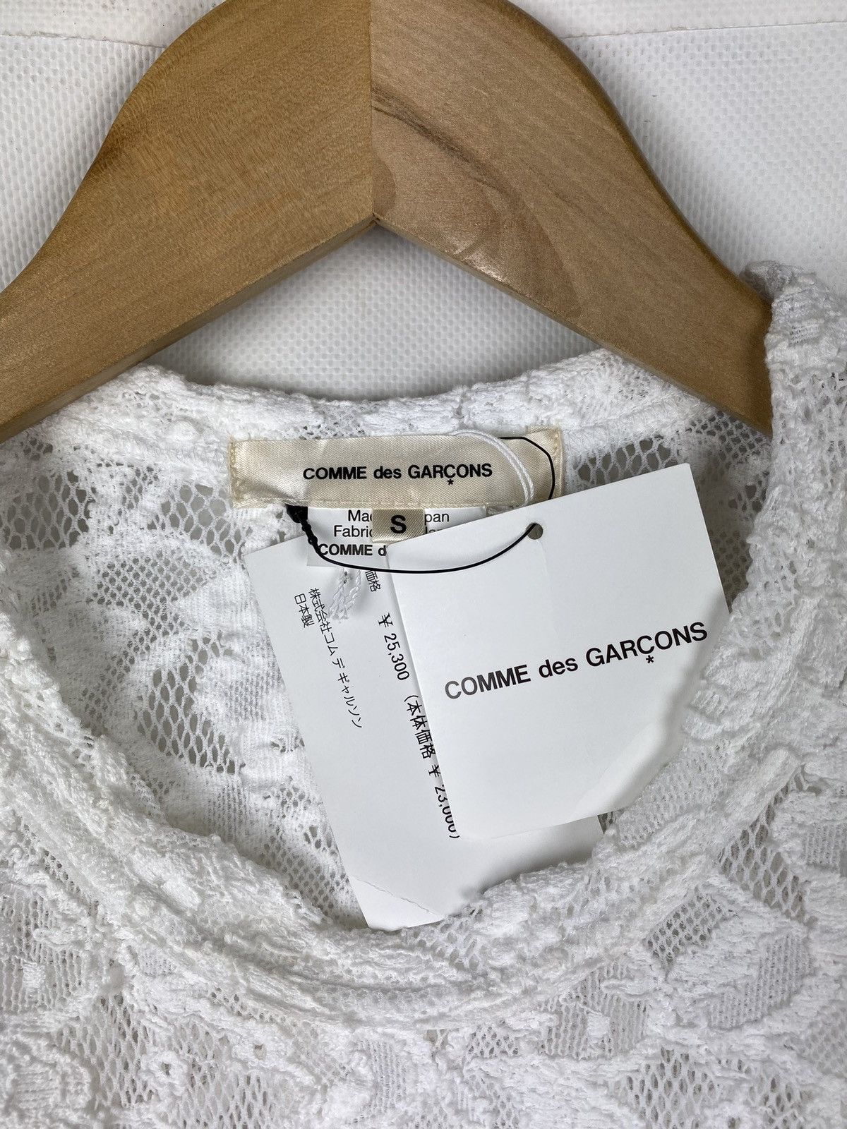 Comme des Garcons BNWT! Junya Watanabe Comme Des Garçons lace tunic blouse Size S / US 4 / IT 40 - 10 Thumbnail