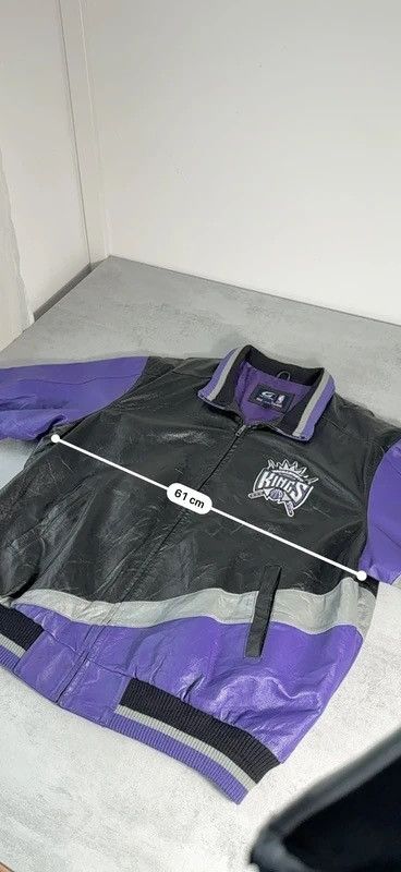 NBA Sacramento Leather Jacket Size US XL / EU 56 / 4 - 19 Thumbnail