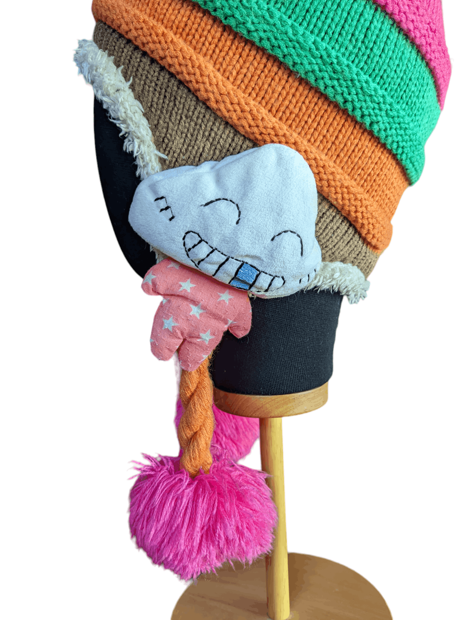 Bear-C Beanie Hats With Bear Left and Right Ear