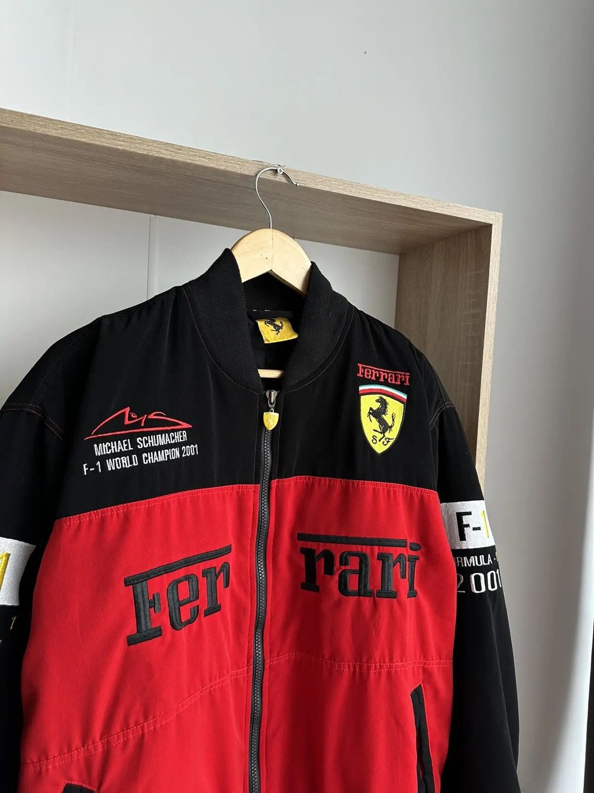 Ferrari × Formula 1 Vintage Ferrari Racing Red Formula Uno Jacket Size US M / EU 48-50 / 2 - 6 Thumbnail
