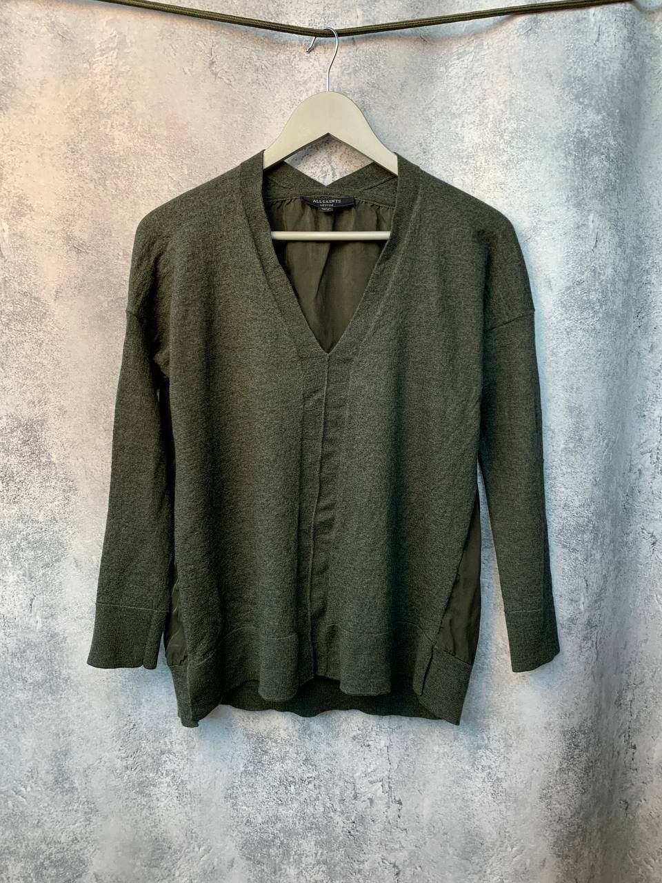 Allsaints ALLSAINTS Arly V-Neck Jumper Blouse Sweater Size M / US 6-8 / IT 42-44 - 2 Thumbnail