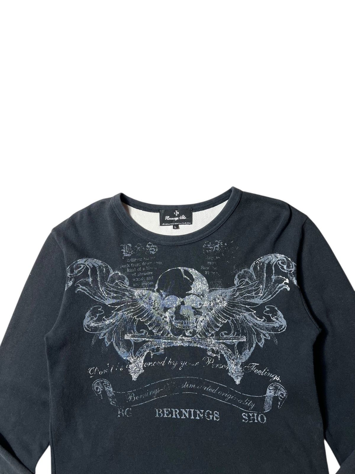 Japanese Brand Y2K Japanes Bernings Sho Skull Ifsix Gothic Vkei Style Shirt Size US L / EU 52-54 / 3 - 7 Thumbnail