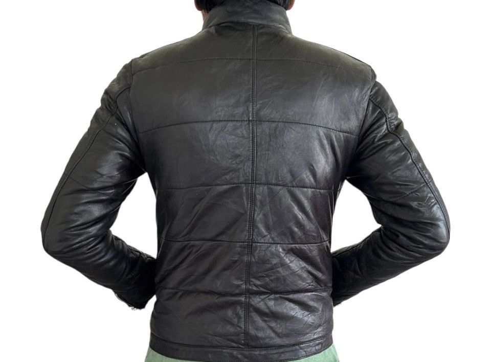 Other Bank Tannage Designer Puffer sheep Skin leather Jacket Size US M / EU 48-50 / 2 - 5 Thumbnail