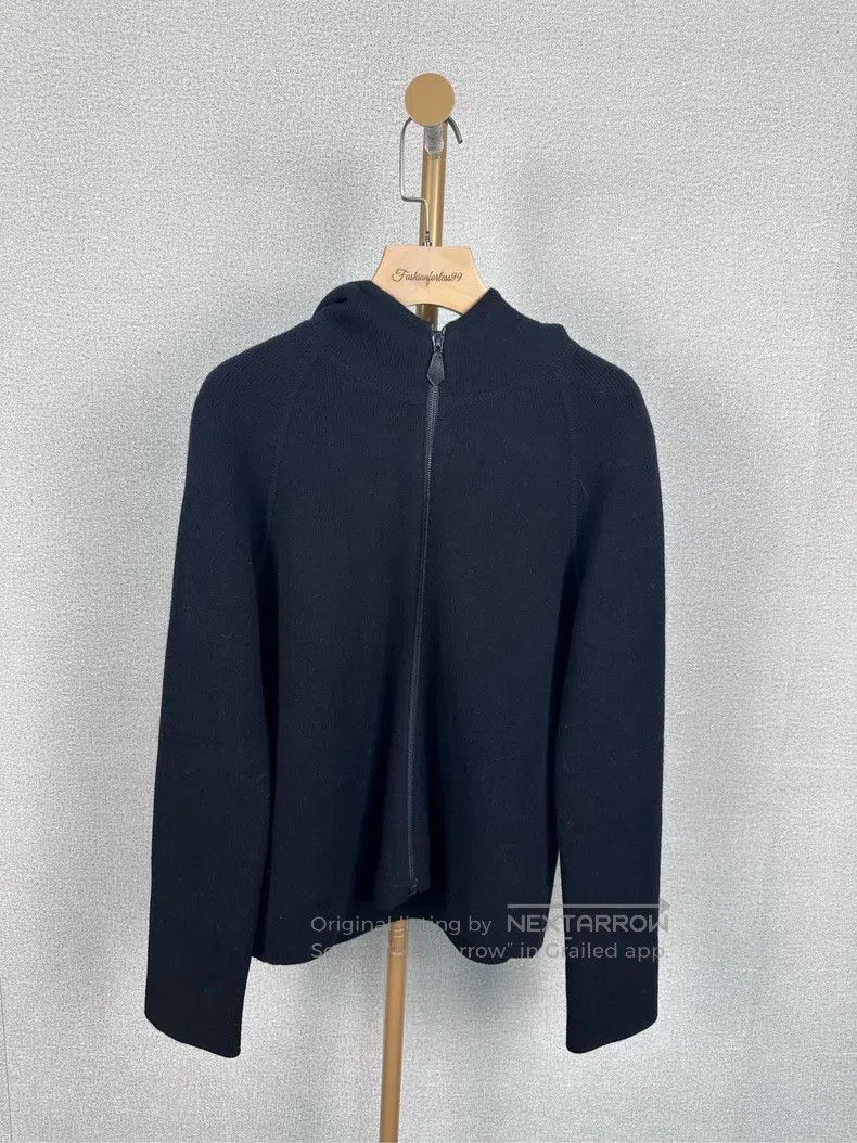Hermes Hermes Black Wool Zip-Up Outerwear Size M / US 6-8 / IT 42-44 - 1 Thumbnail