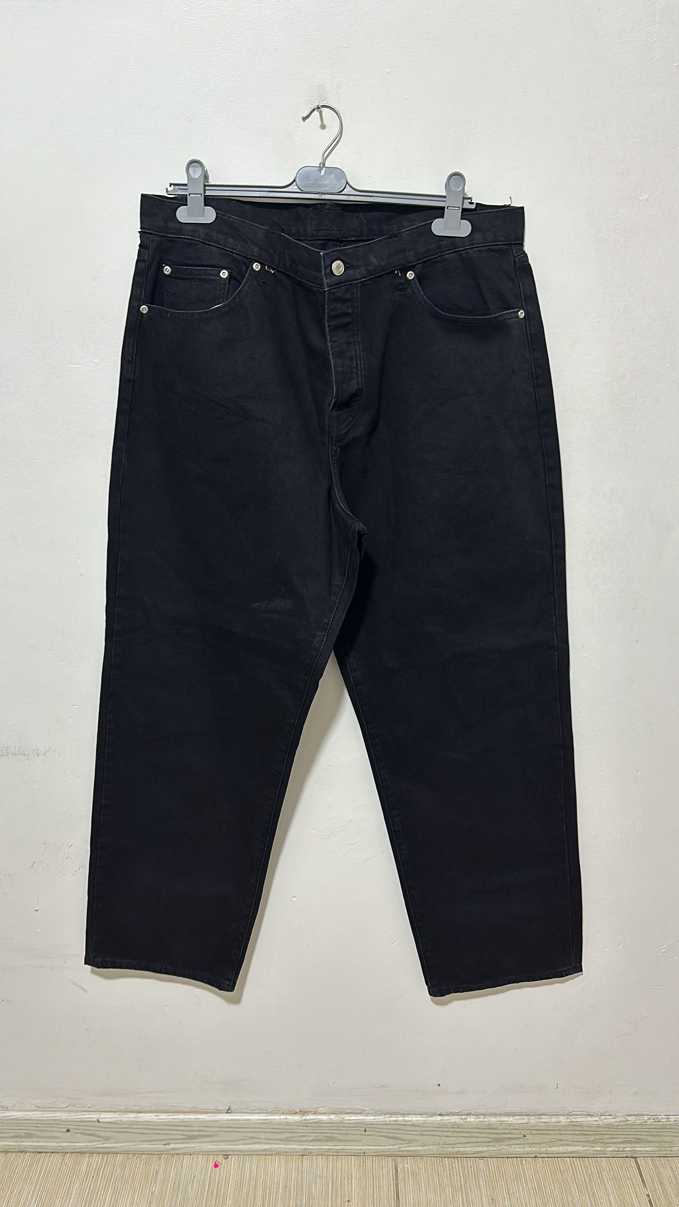 Stussy Stussy Swirl Logo Big Ol Jean Black Size 36 Size US 36 / EU 52 - 2 Thumbnail