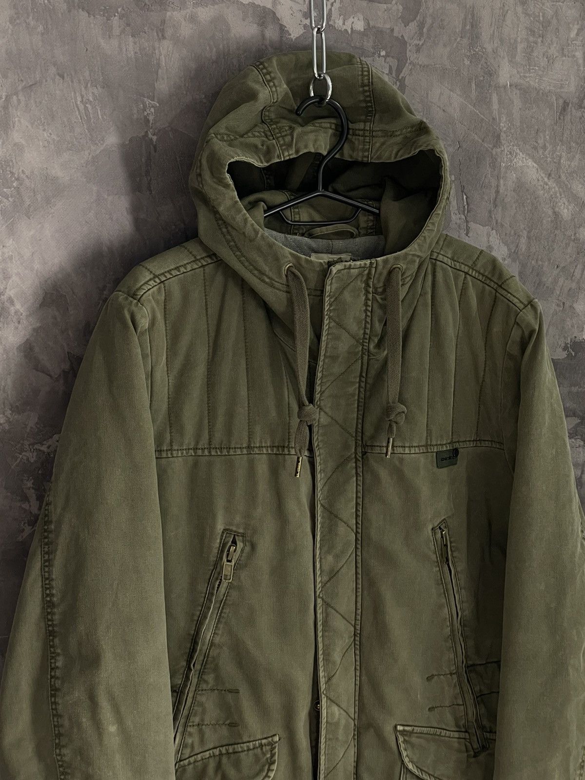 20471120 × Diesel × Japanese Brand Diesel Japanese Brand Distressed Y2K Long Heavy Jacket Size US L / EU 52-54 / 3 - 7 Thumbnail