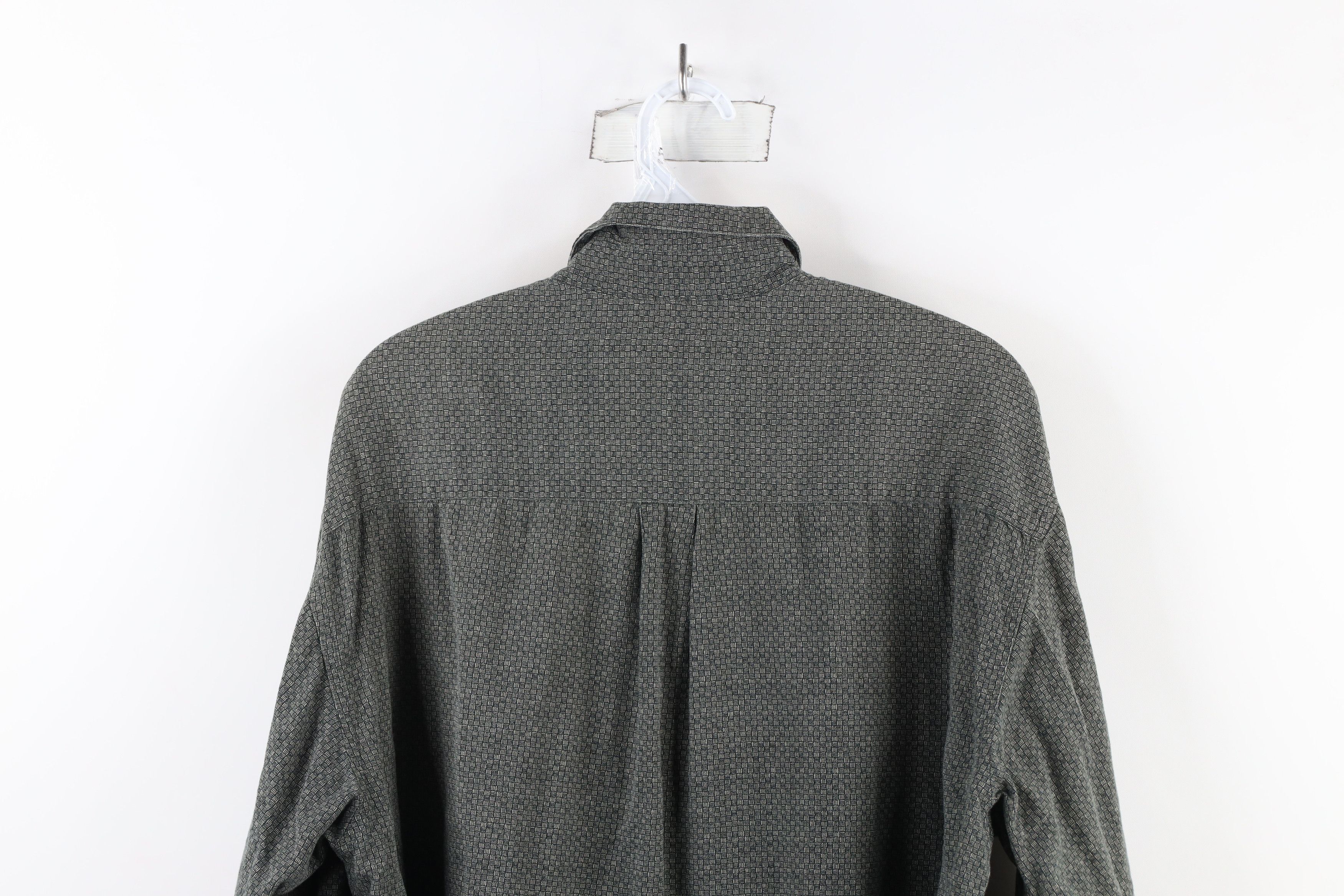 Vintage Vintage 90s Streetwear Blend Collared Button Shirt Green Size US M / EU 48-50 / 2 - 7 Thumbnail