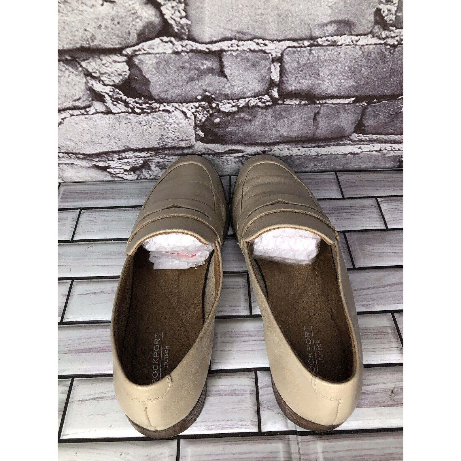 Rockport Rockport Trutech Beige Nude Leather Penny Slip On Dressy Loa Size US 7.5 / IT 37.5 - 4 Thumbnail