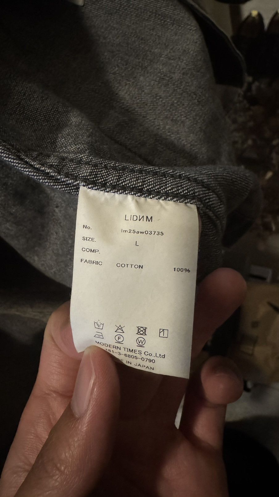 Other LIDNM Chore Jacket - Fog Wash Size US M / EU 48-50 / 2 - 7 Thumbnail