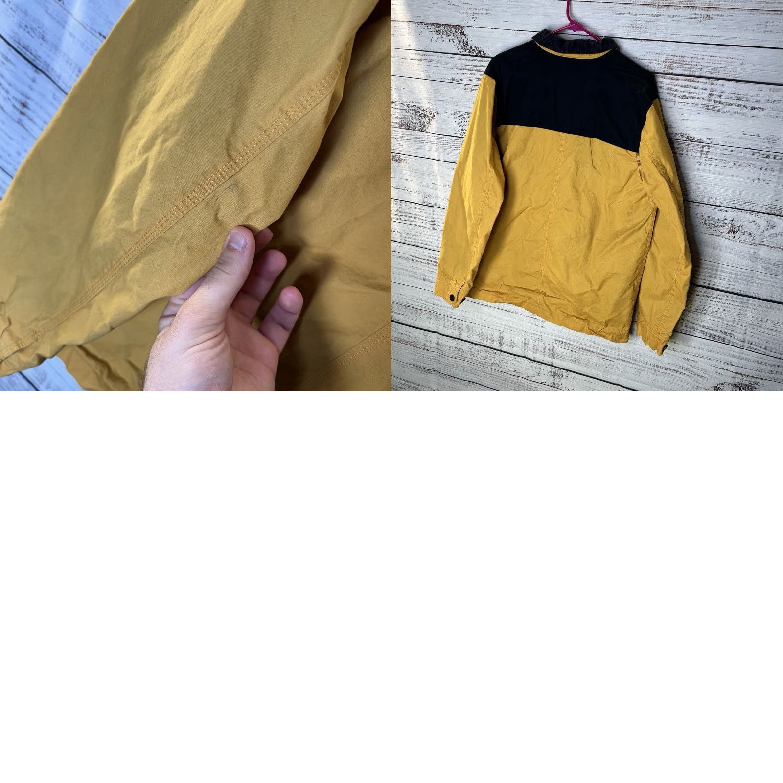 Carhartt Wip Carhartt WIP Work In Progress Clark Jacket Two Tone Corduroy Collar Fits Medium Jacket Mens Regular Corduroy Yellow Two Tone 90s? Size US M / EU 48-50 / 2 - 11 Thumbnail