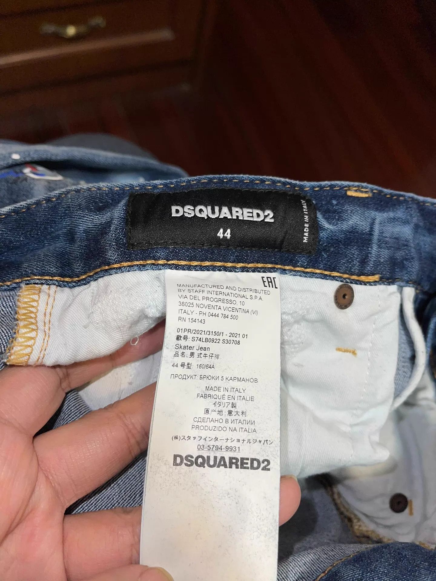 Dsquared2 Dsquared2 D2 Washed Embellished Skater Jeans 44 IT Size US 28 / EU 44 - 8 Thumbnail