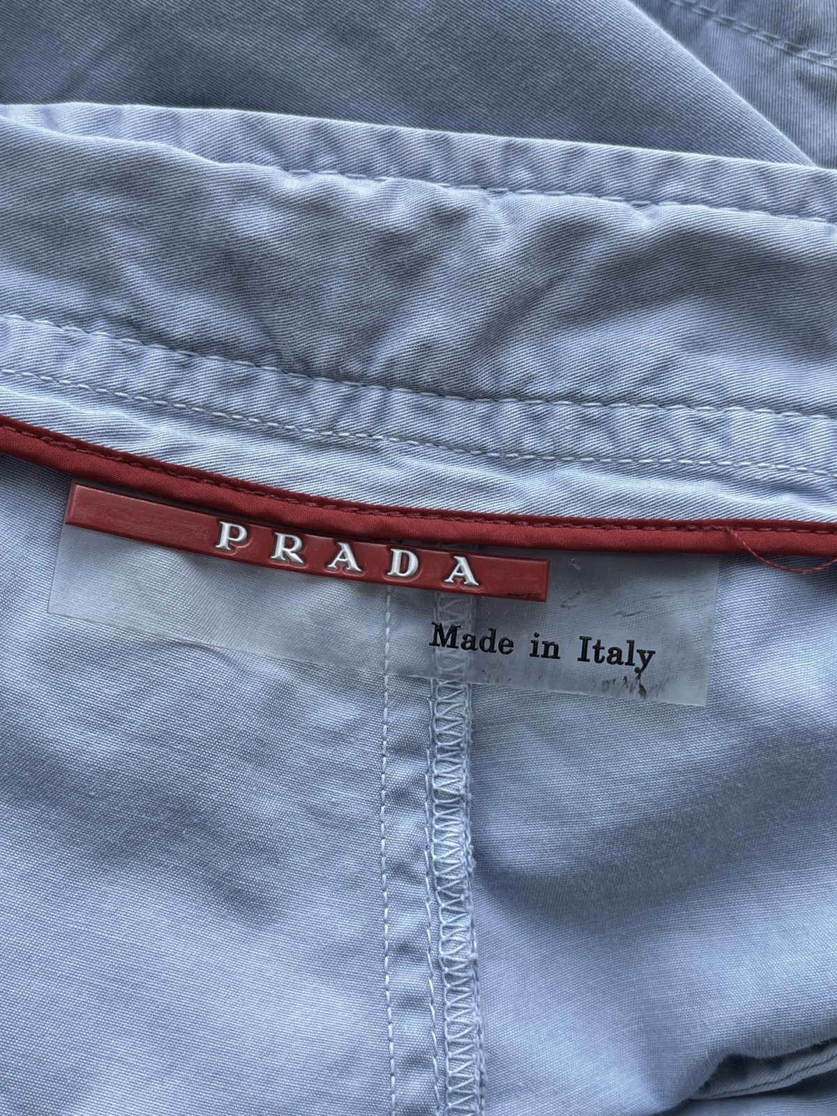 Prada Prada Milano Baby Blue Shorts Summer Luxury Italy Size US 31 - 4 Thumbnail