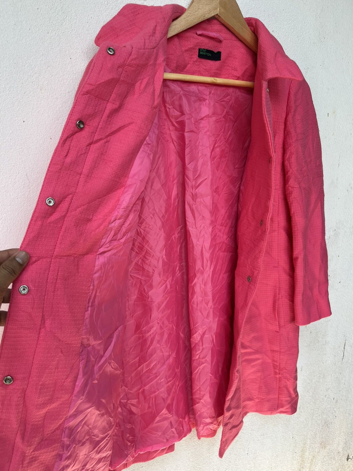 United Colors Of Benetton 💥Stile Benetton Pink Light Jackets Size M / US 6-8 / IT 42-44 - 7 Thumbnail