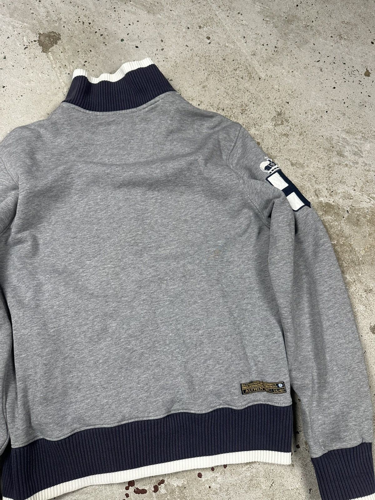 La Martina × Vintage Vintage Y2K La Martina Argentina Full Zip Sweatshirt Grey Size US L / EU 52-54 / 3 - 12 Thumbnail