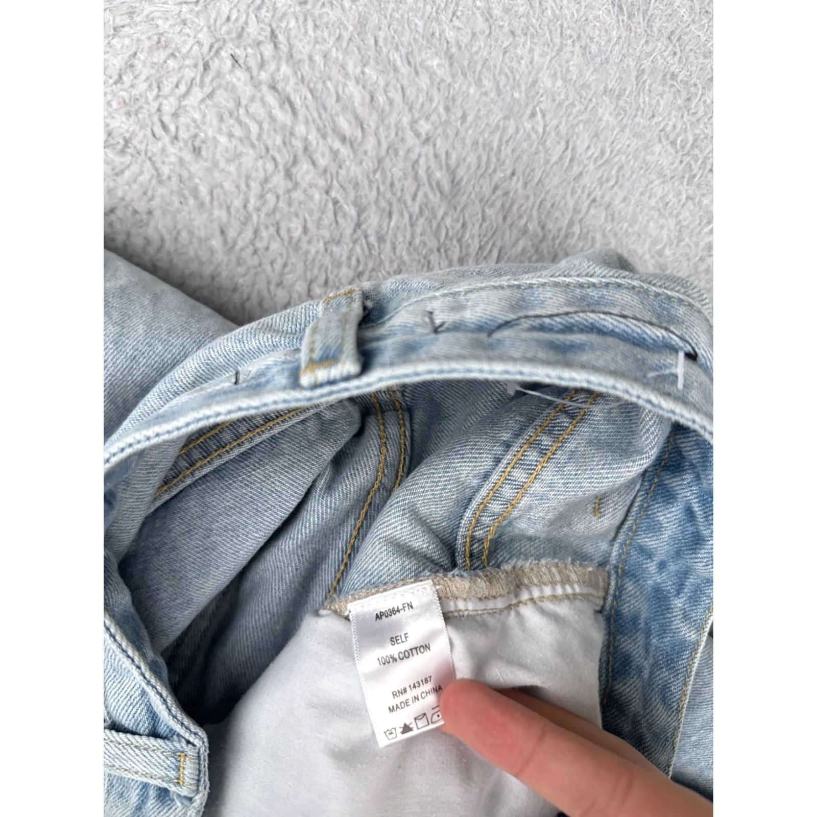 Fashion Nova Fashion Nova Jeans Juniors 9 Blue Denim Jeans Wide Leg Distressed Cotton 28x31 Jeans Women Boys Girls Mens Size 30" / US 8 / IT 44 - 7 Thumbnail