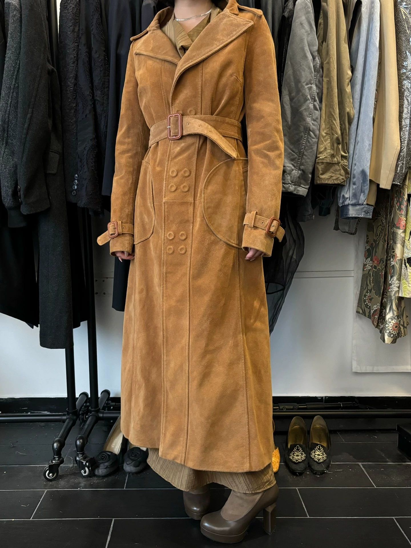 Maison Margiela Maison Margiela F/W15 White Label Suede Coat 40 Runway Size M / US 6-8 / IT 42-44 - 1 Thumbnail