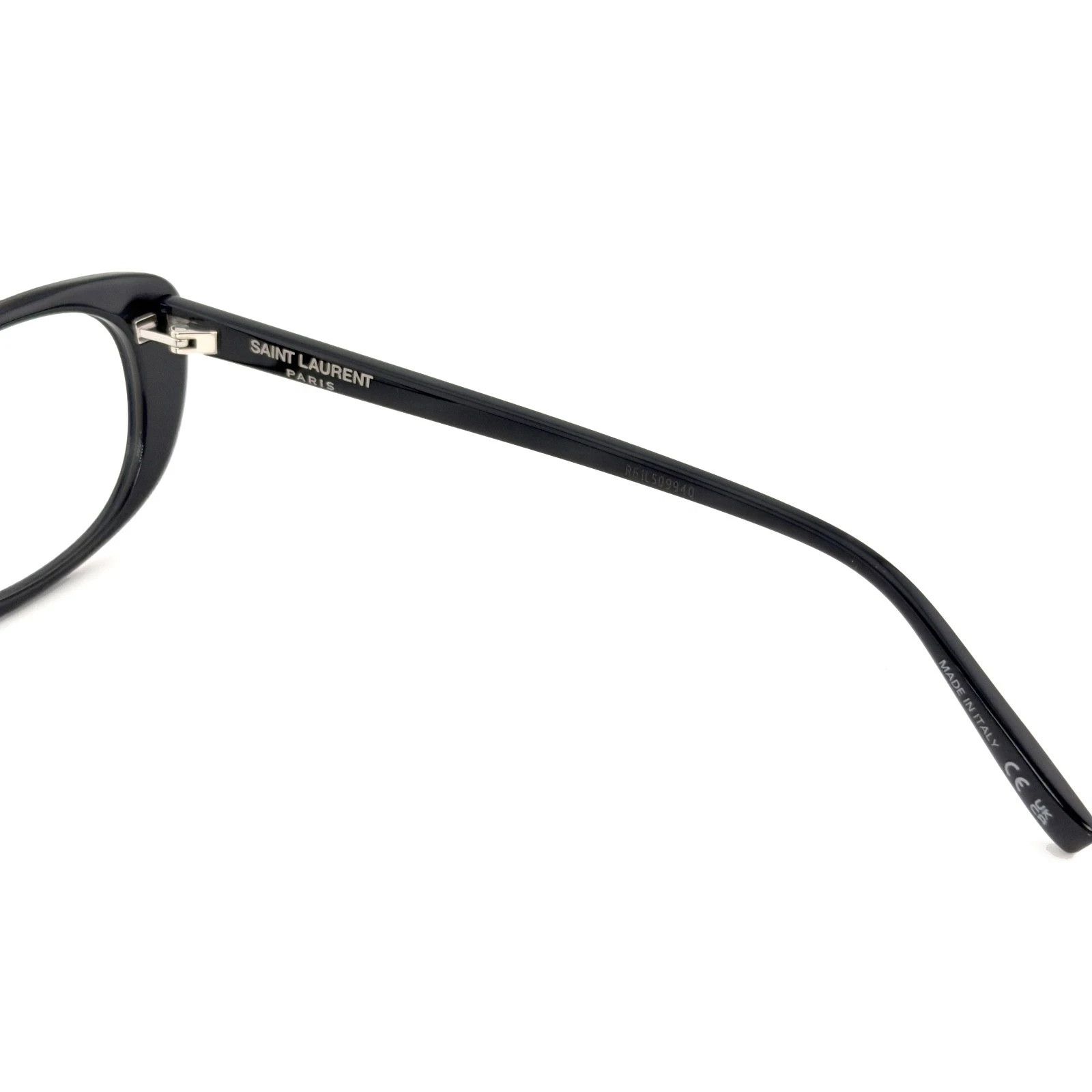 Saint Laurent Paris SAINT LAURENT 822 YSL SL822 OPT Black Oval Eyeglasses 001 Size ONE SIZE - 6 Thumbnail