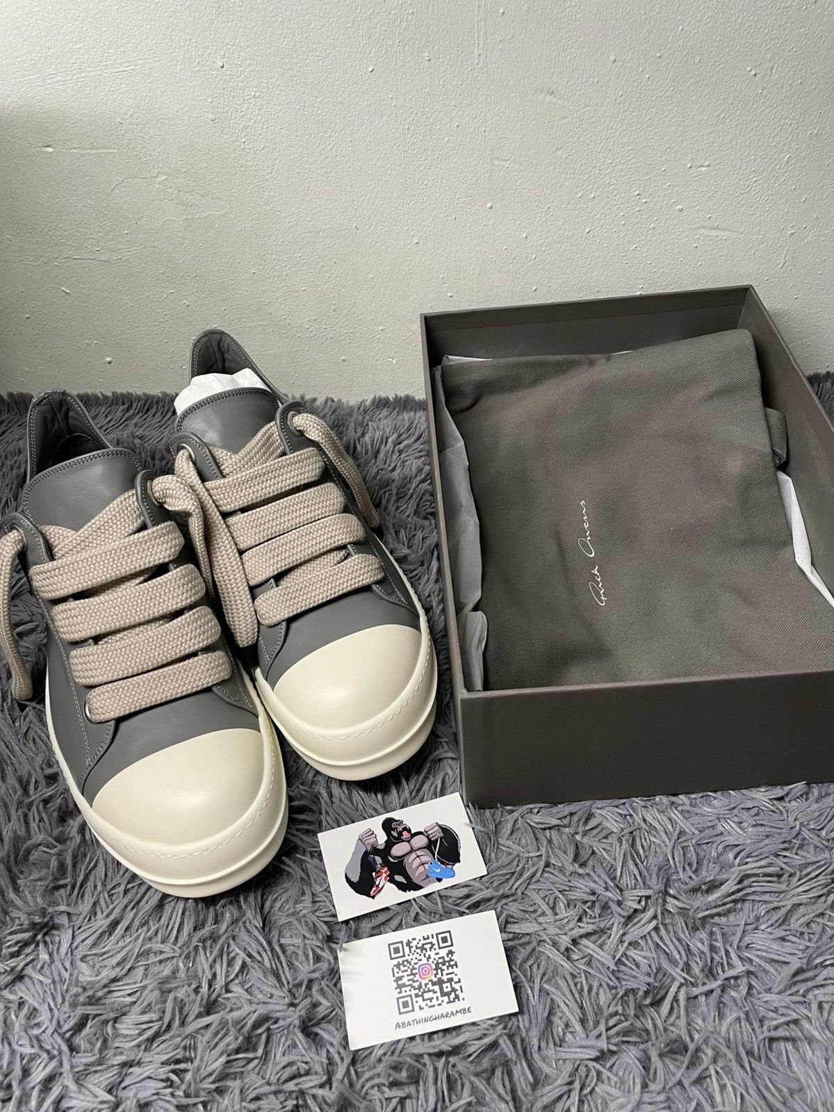 Rick Owens Rick Owens Ramone Low Jumbo Lace Euca/Milk Size US 15 / EU 48 - 11 Thumbnail