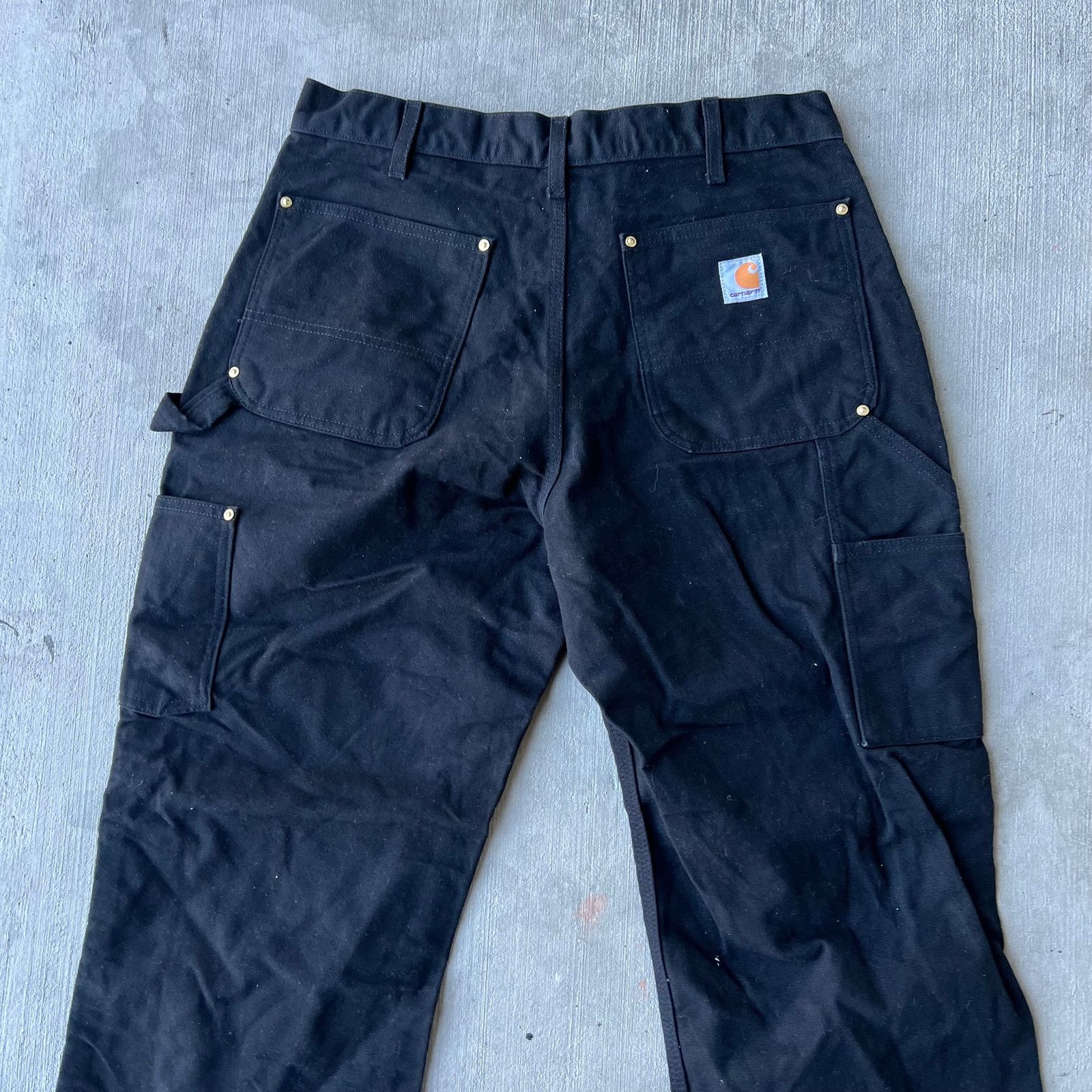 Carhartt × Vintage Vintage Y2K Carhartt black double knee work carpenter pants Size US 33 - 4 Thumbnail