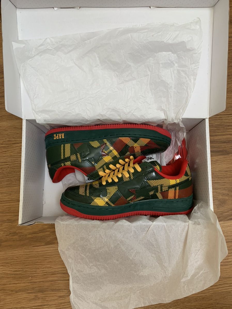 Bape Bape Bapesta Isetan Pattern 2008 Size US 9 / EU 42 - 1 Thumbnail