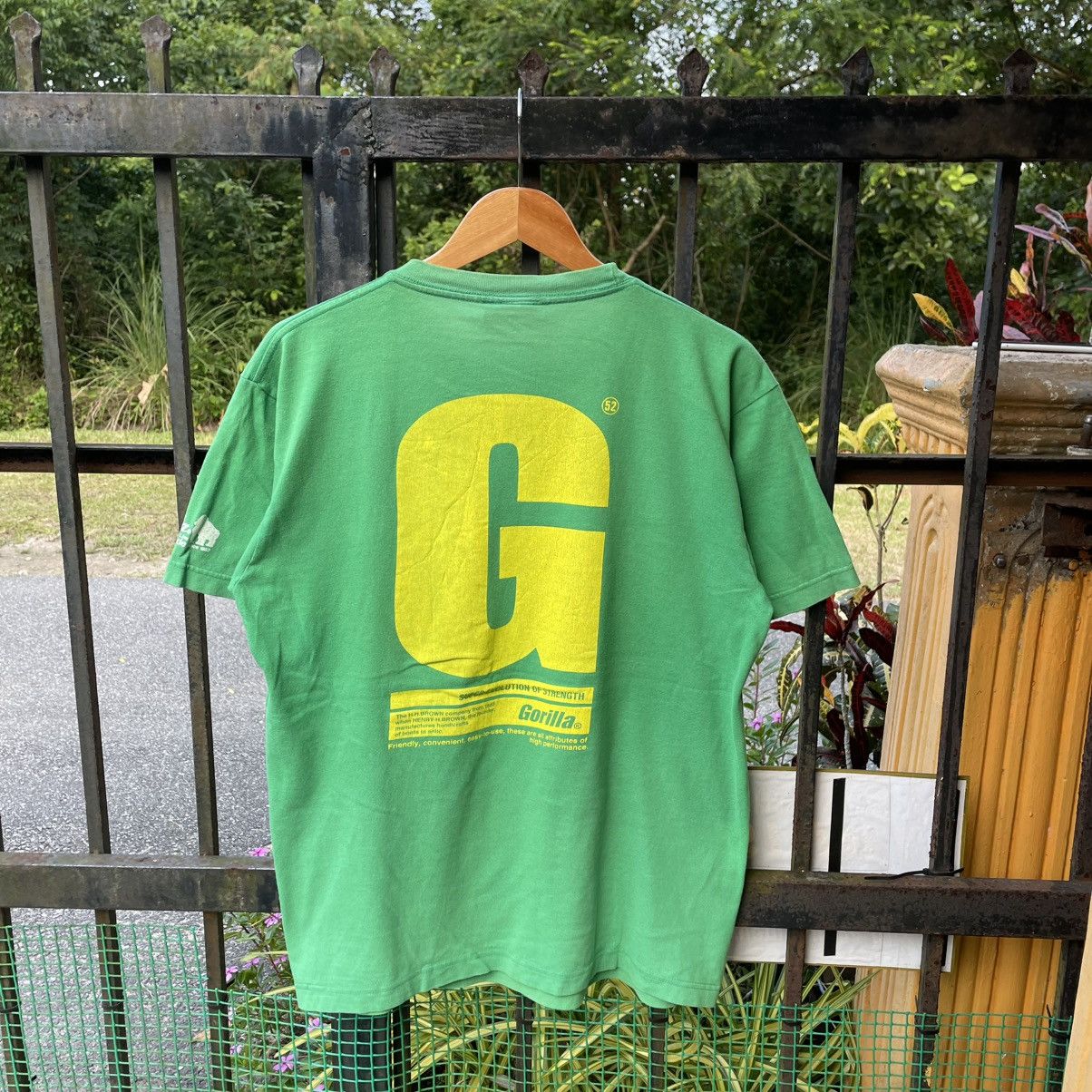 Welcome Skateboards 🔥Vintage 90s Gorilla Double Big Logo Hip Hop Skateboard Tee Size US L / EU 52-54 / 3 - 2 Thumbnail