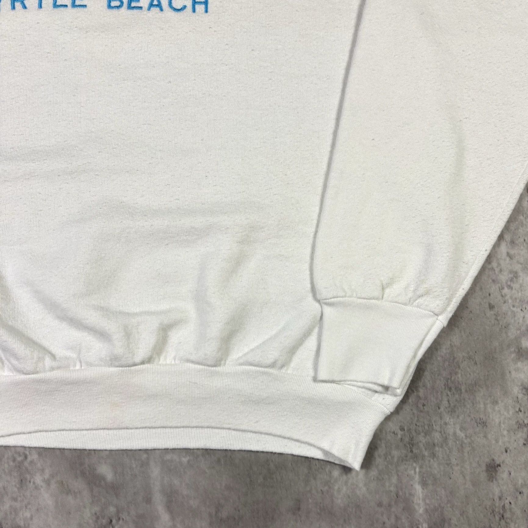 Fruit Of The Loom VINTAGE Fruit of the Loom Sweatshirt White XL 90s Embroidered Graphic Print Crewneck Pullover Men Size US XL / EU 56 / 4 - 5 Thumbnail