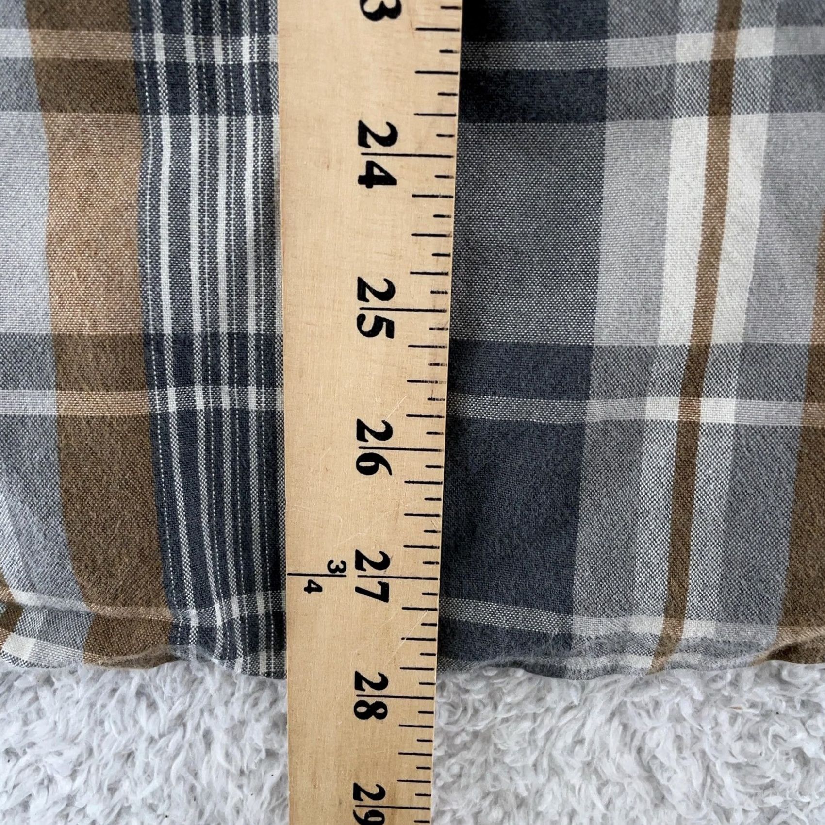Carhartt Carhartt Shirt Mens XL Gray Brown Plaid Short Sleeve Button Front Relaxed Fit Size US XL / EU 56 / 4 - 6 Thumbnail