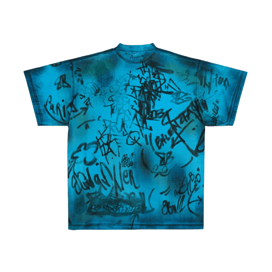 Balenciaga o1la1rc1a0425 Skater T-Shirt Oversized in Blue/Black Size US M / EU 48-50 / 2 - 2 Thumbnail