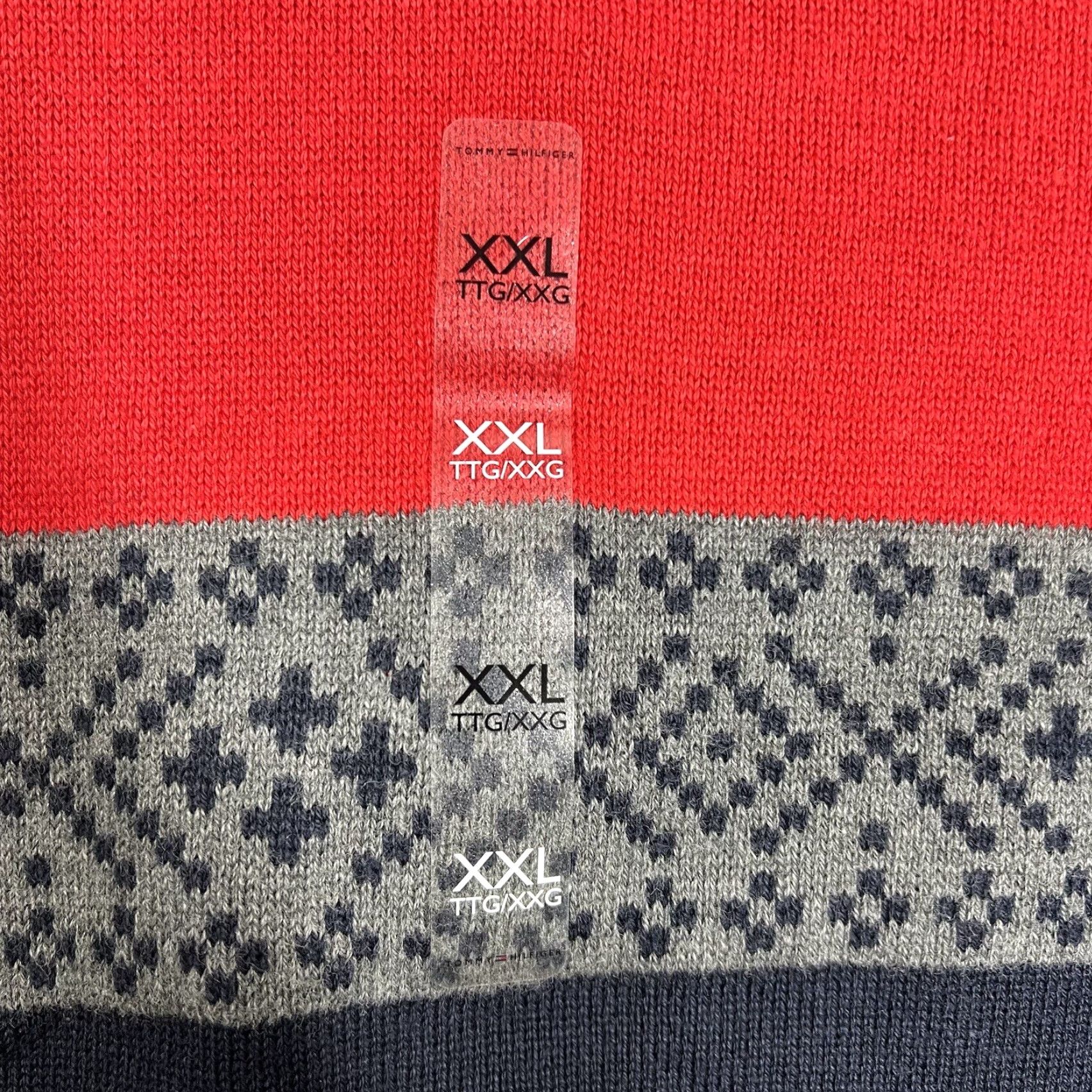 Tommy Hilfiger Tommy Hilfiger Navy Crewneck Sweatshirt Men's XXL Knit Logo Fair Isle Xmas Pullover Long Sleeve Blue Size US XXL / EU 58 / 5 - 3 Thumbnail