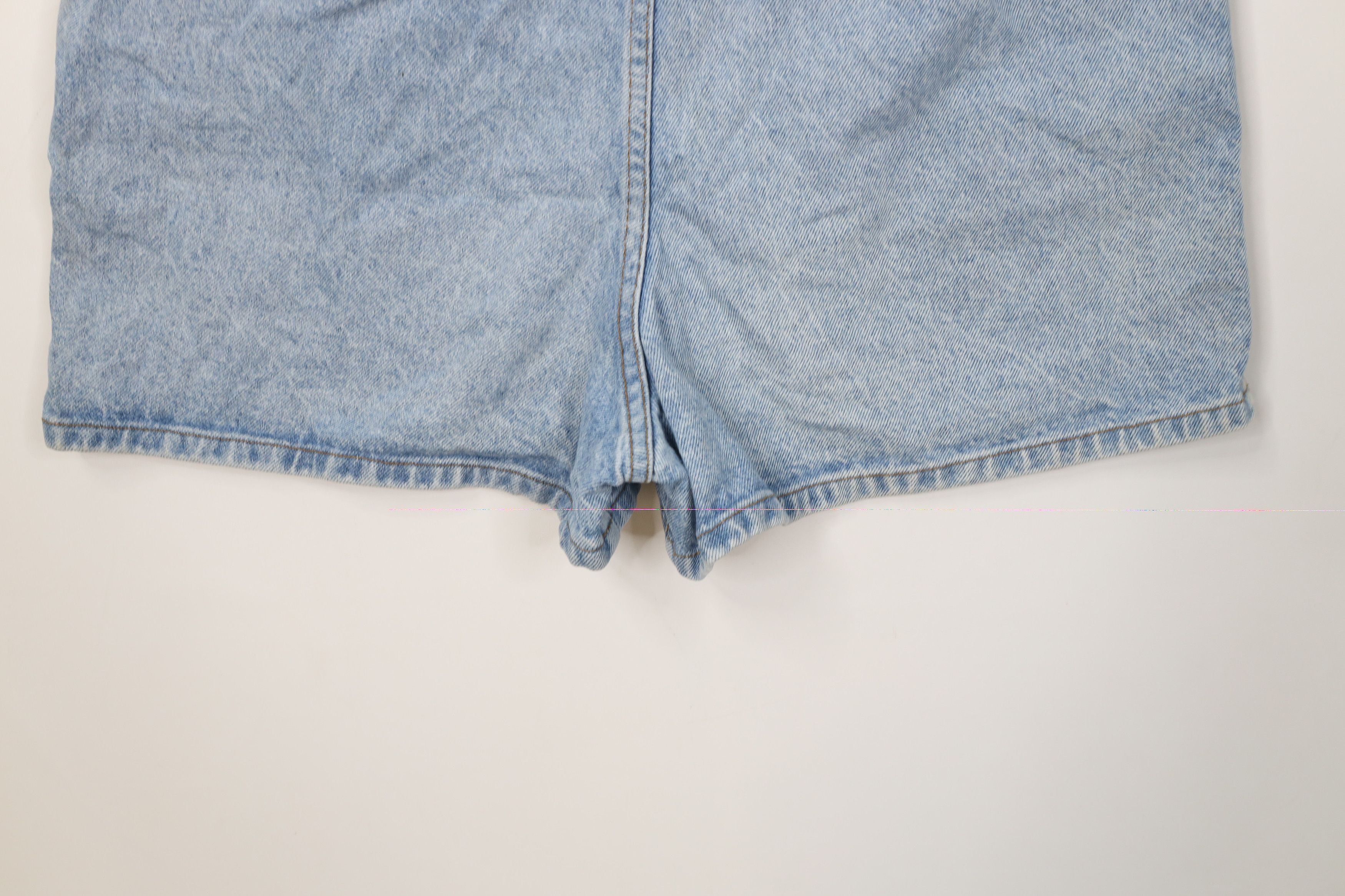 Vintage Vintage 90s Streetwear Tie Front Denim Jean Shorts USA Size 34" / US 12 / IT 48 - 11 Thumbnail