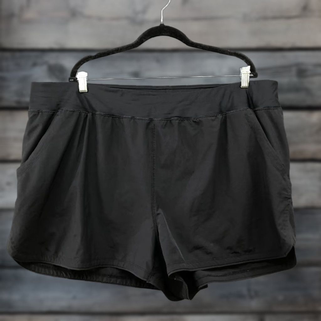 Lands' End VINTAGE Lands' End Swim Shorts Womens 26W Black Lined Modest Size 26" / US 2 / IT 38 - 1 Thumbnail