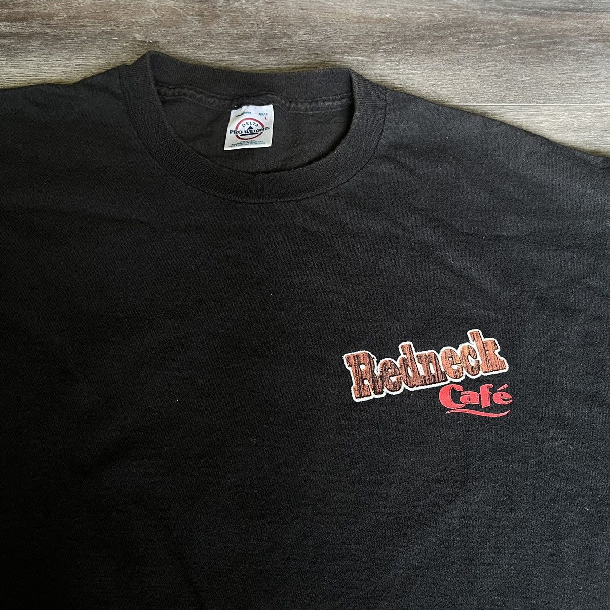 Vintage Vintage 90s Red Neck Cafe Fine Dining Parody Graphic T Shirt Size US L / EU 52-54 / 3 - 2 Thumbnail